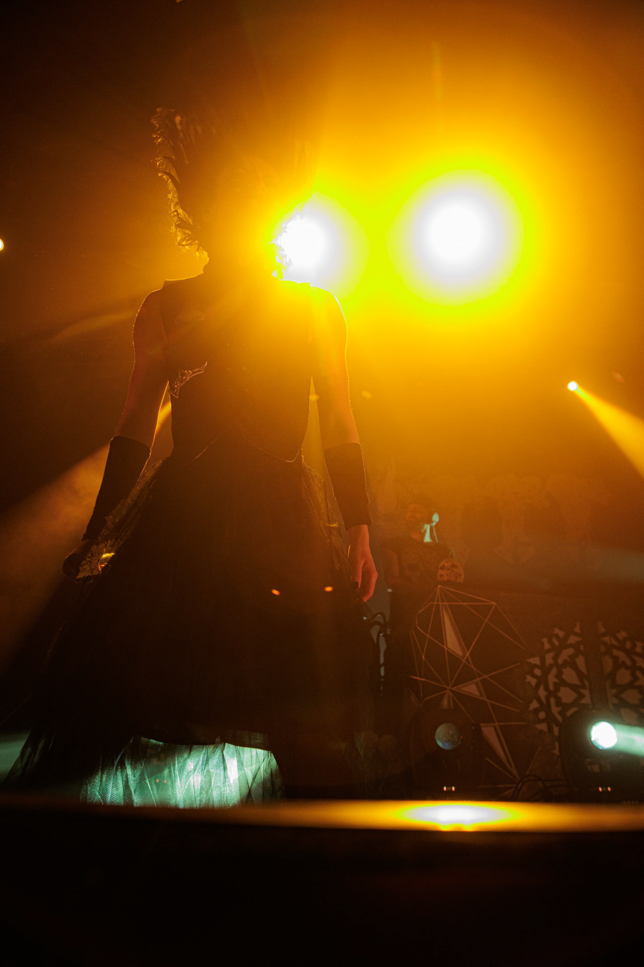 29.04.2022 Igorrr - Warszawski koncert francuskiego zespołu Gautier Serre inspirowany muzyka klasyczna, trip hopem, hip-hopem, death i black metalem, djentem, industrialem, czy tradycyjna muzyka.n/z Aphrodite Patoulidou – soprano vocals, Produkcja Knock Out Productions, klub Progresja.Wytwornia Metal Blade,fot. Andrzej Wasilkiewicz/Reporter