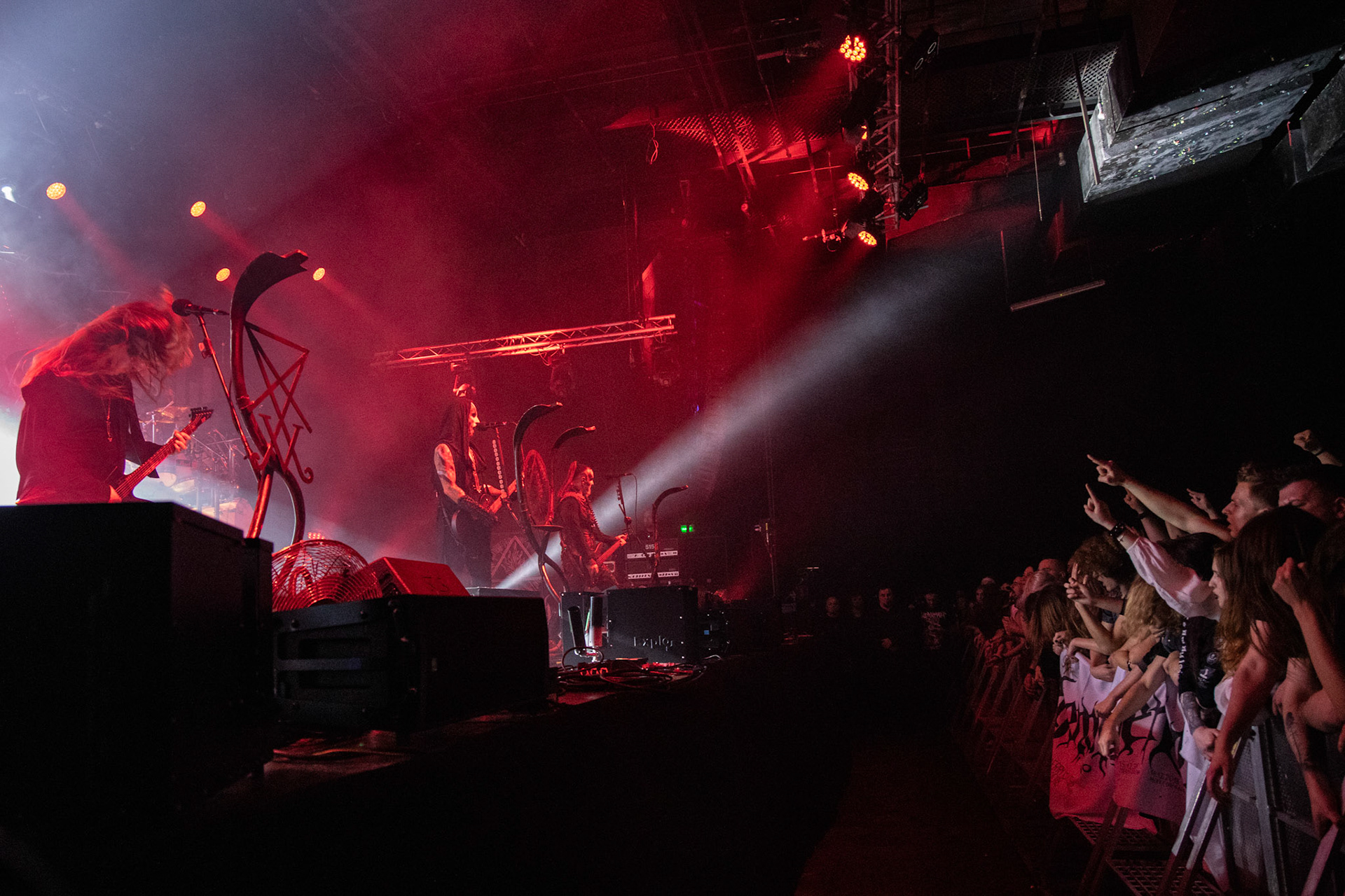 14.12.2018r. Behemoth koncert Merry Christless - Warszawa Progresja, Adam "Nergal" Darski – gitara, wokal prowadzący, 
Zbigniew "Inferno" Promiński – perkusja,
Tomasz "Orion" Wróblewski – gitara basowa, Patryk "Seth" Sztyber – gitara,  fot. Andrzej Wasilkiewicz/Reporter