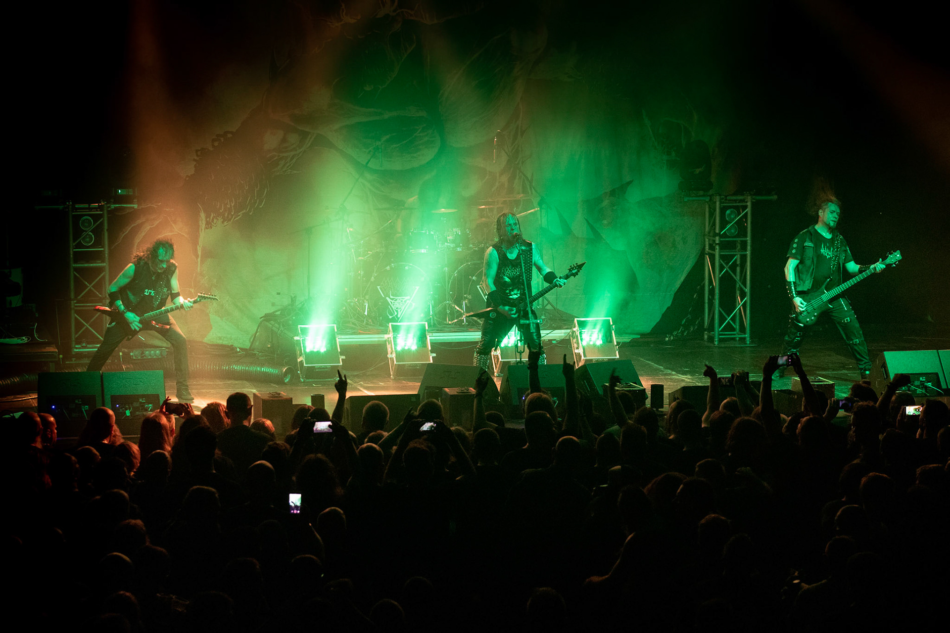 Legendy Metalu Vader - Death Metal - koncert Legendy Metalu w warszawskiej Progresji, 
Peter: Guitar + Vocals
Pajak: Guitar
Hal: Bass
James: Drums
fot. Andrzej kaziq Wasilkiewicz/Reporter