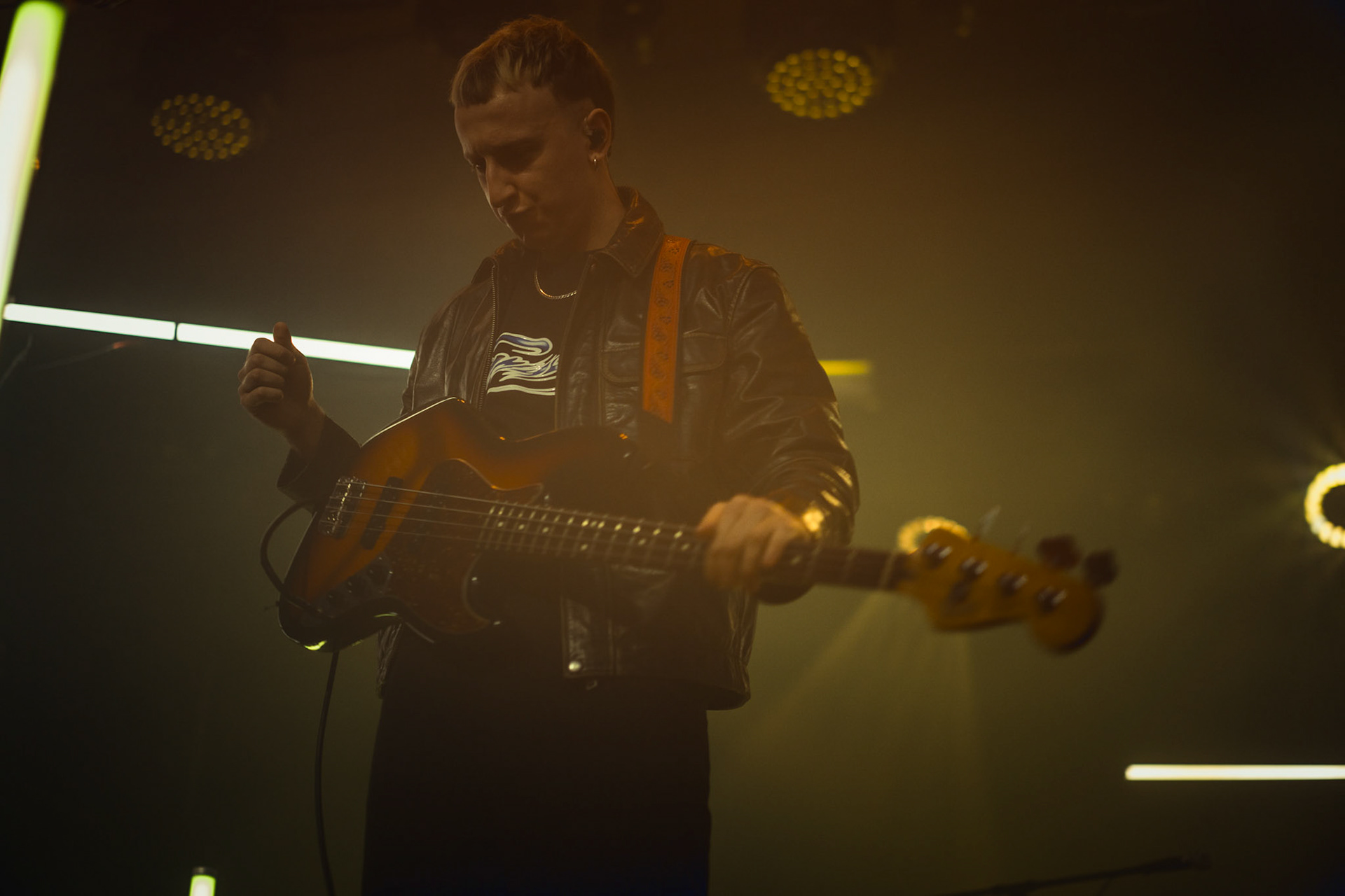 2023.12.15 WalusKraksaKryzys - Klub Stodola Warszawa wlasc. Sebastian Lukasz Gugulski – polski muzyk, grajacy muzyke z pogranicza indie rocka, post-punk revival i poezji spiewanej.fot. Andrzej Wasilkiewicz/REPORTER