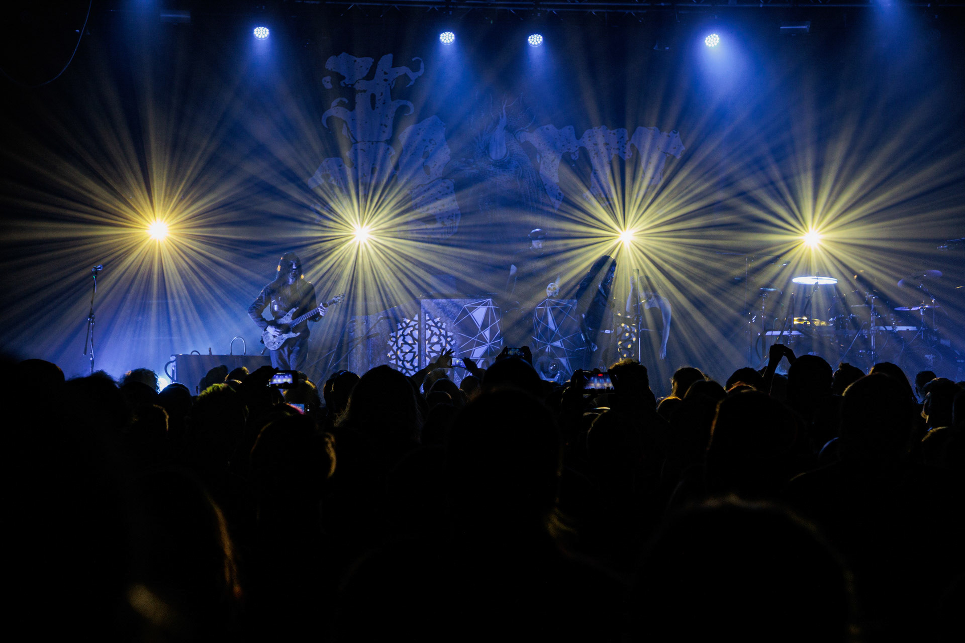 29.04.2022 Igorrr - Warszawski koncert francuskiego zespołu Gautier Serre inspirowany muzyka klasyczna, trip hopem, hip-hopem, death i black metalem, djentem, industrialem, czy tradycyjna muzyka.n/z Gautier Serre – guitar, programming, instrumentations &amp; vocals,n/zSylvain Bouvier – drums,n/z Aphrodite Patoulidou – soprano vocals,n/z JB Le Bail – vocals,n/z Martyn Clement – guitar,Produkcja Knock Out Productions, klub Progresja.Wytwornia Metal Blade,fot. Andrzej Wasilkiewicz/Reporter