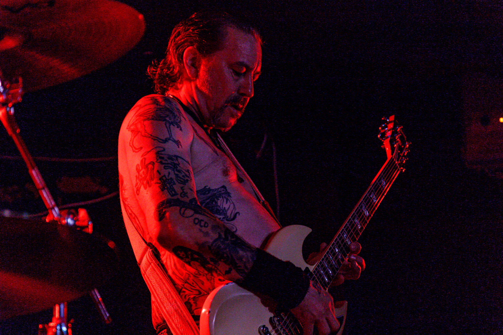 7.07.2022 - HIGH ON FIRE - legenda sceny stoner/doom z Mattem Pikem na czele, koncert w warszawskiej Hydrozagadce.n/z Matt Pike – gitara, wokal,n/z Jeff Matz – gitara basowa,n/z Coady Willis - perkusja,Doom metal, stoner metal, sludge metal, thrash metal.Produkcja WiniaryBookings. fot. Andrzej Wasilkiewicz/Reporter