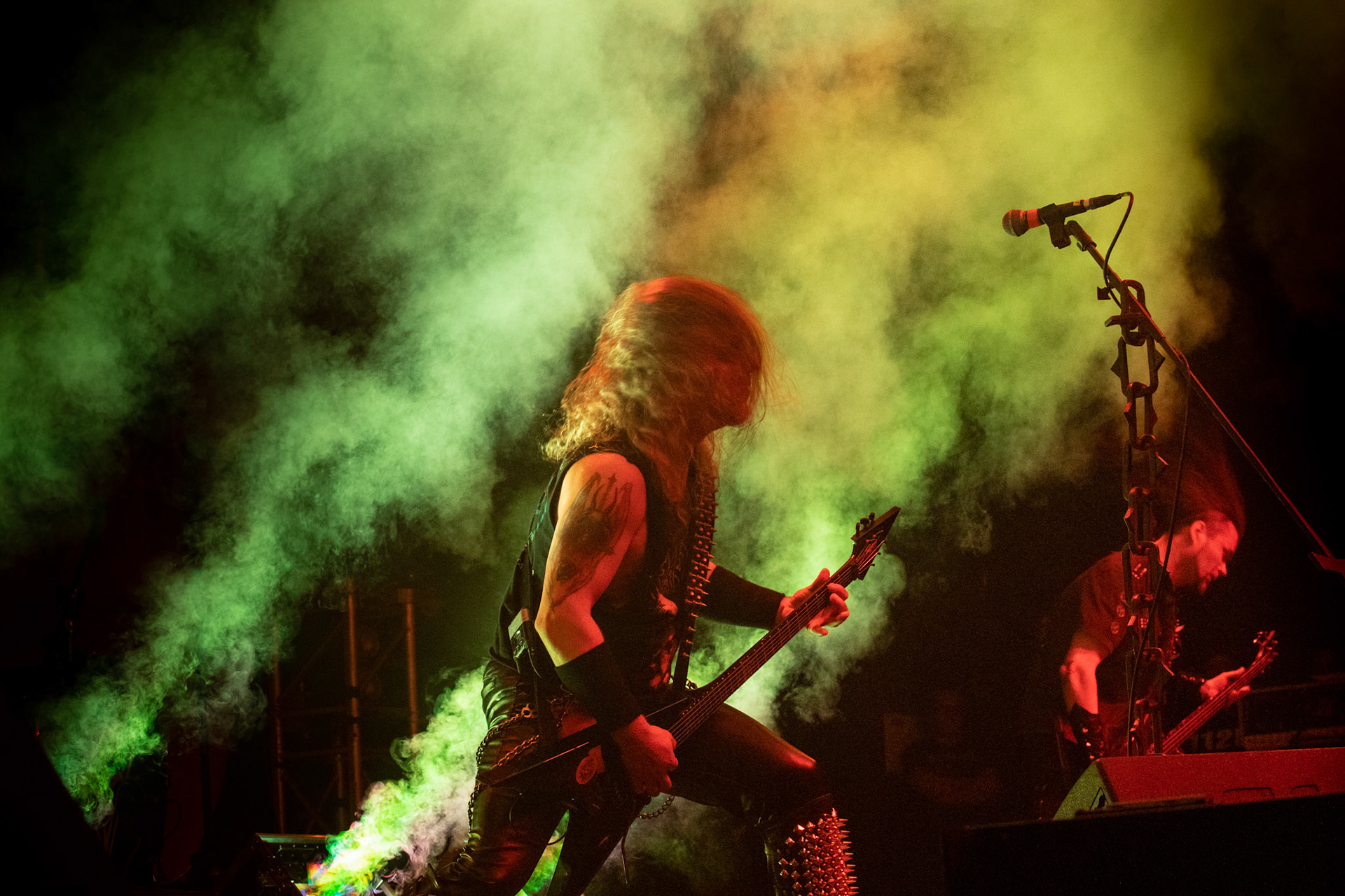 Legendy Metalu Vader - Death Metal - koncert Legendy Metalu w warszawskiej Progresji, 
Peter: Guitar + Vocals
Pajak: Guitar
Hal: Bass
James: Drums
fot. Andrzej kaziq Wasilkiewicz/Reporter