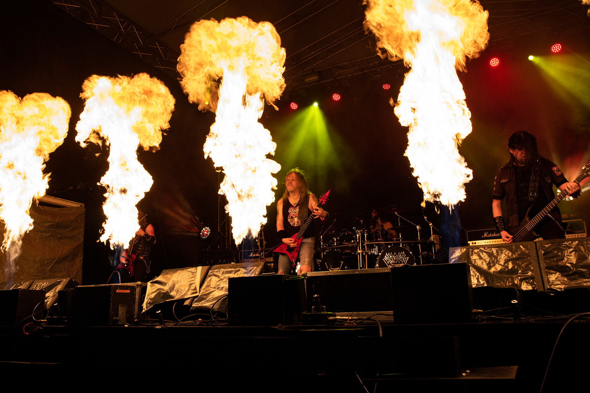 Vader - Death Metal - koncert w ramach Blitzkrieg MMXX warszawskia Progresja, Peter: Guitar + VocalsPajak: GuitarHal: BassJames: Drumsfot. Andrzej kaziq Wasilkiewicz/Reporter