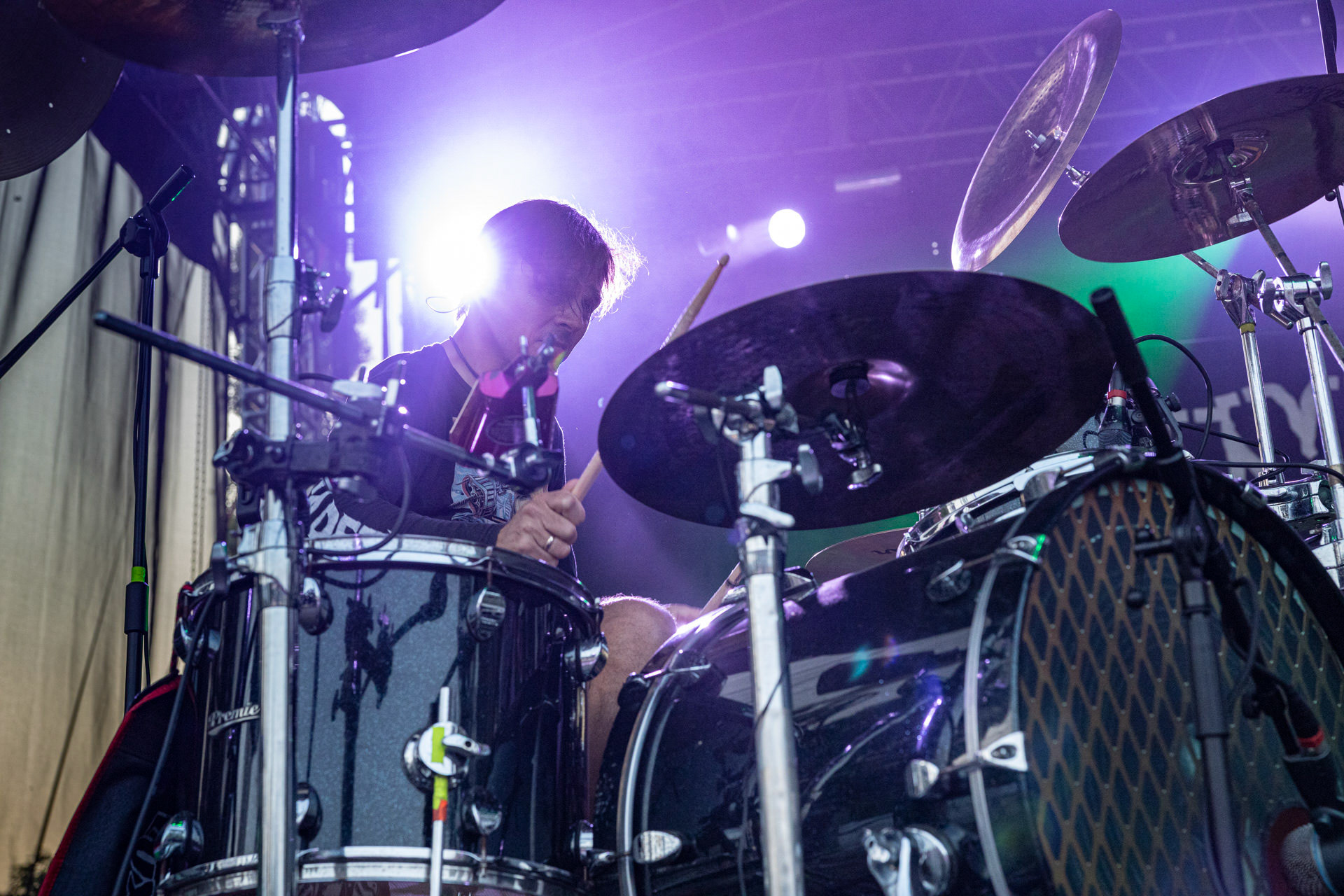 Koncert Luxtorpeda 10 urodziny. Warszawa Progresja.Gramy do Woli.n/z.Tomasz „Krzyżyk” Krzyżaniak – perkusjaFot. Andrzej kaziq Wasilkiewicz/Reporter