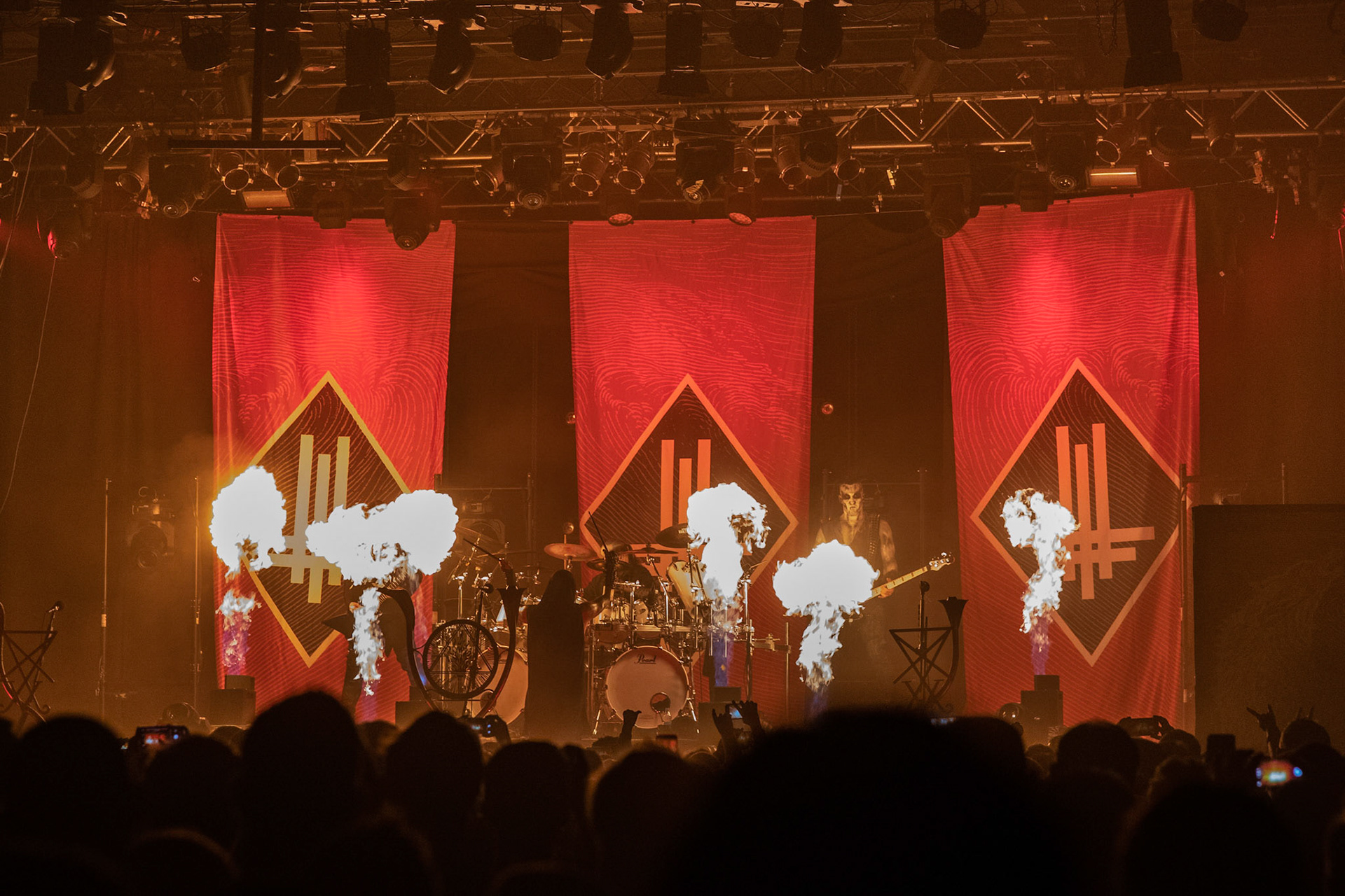 BEHEMOTH - Polska - death metal, black metal
Adam NERGAL Darski -  Guitars,
INFERNO - Drums ov Annihilation and Artillery,
ORION - Bass Guitars,
SETH -  Lead Guitars,
koncert w Warszawskiej Progresji w ramach trasy Ecclesia Diabolica Baltica.
fot. Andrzej Wasilkiewicz/Reporter