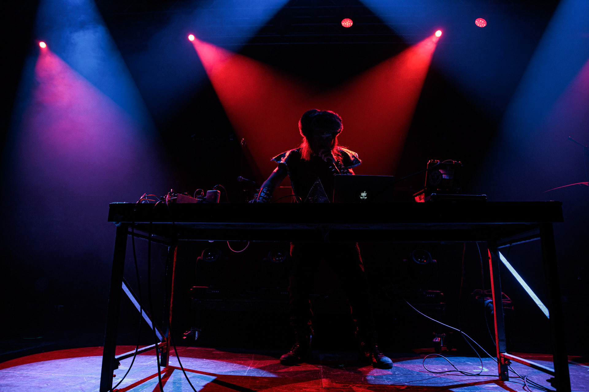 29.04.2022 Otto Von Schirach - nadrealna muzyka elektroniczna z elementami noise, gore grind, hip-hop, death metal. n/z Otto Von Schirach Produkcja Knock Out Productions, klub Progresja.Wytwornia Ipecac,fot. Andrzej Wasilkiewicz/Reporter