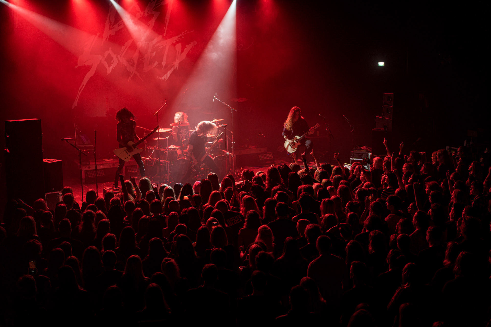 1.10.2022 Lost Society – na warszawskim koncercie trasy Sick and Dangerous Tour 2022 - finski thrash metalowy zespol, zalozony w 2010 roku w Jyvaskyla przez Samy Elbanna. W 2012 roku grupa wygrala w krajowych eliminacjach do Global Battle Of the Bands.  Lost Society zagrali przed BLIND CHANNEL w skladzieSamy Elbanna – wokal, gitara,Arttu Lesonen – gitara,Mirko Lehtinen – gitara basowa,Ossi Paananen – perkusja,Produkcja Winiary Bookings, klub Progresja, patronat Antyradio,fot. Andrzej Wasilkiewicz/Reporter