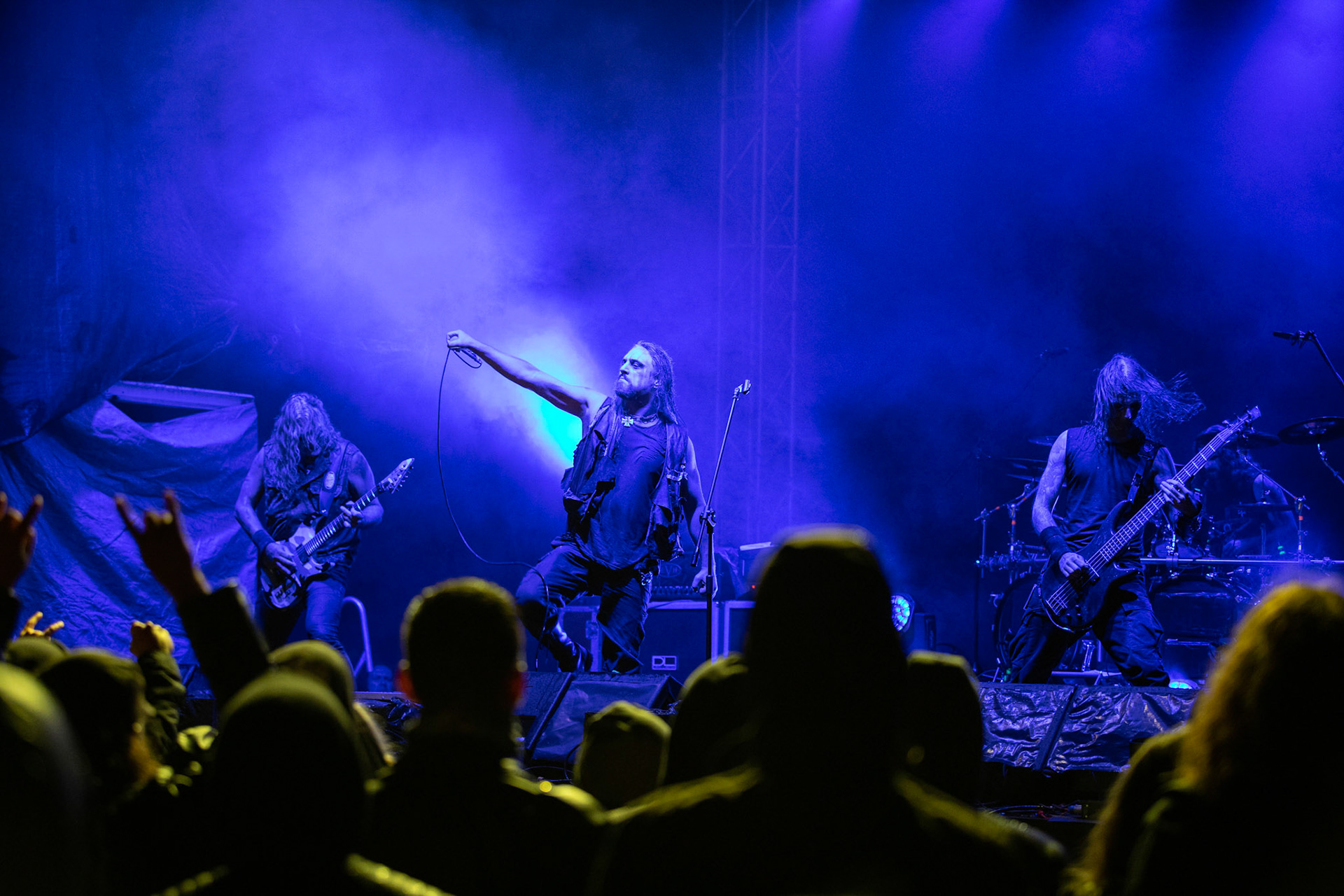 Marduk, koncert w ramach Blitzkrieg MMXX warszawska Progresja, black metal, Szwecja, Massive Music Rock The Nation America.fot. Andrzej kaziq Wasilkiewicz/Reporter