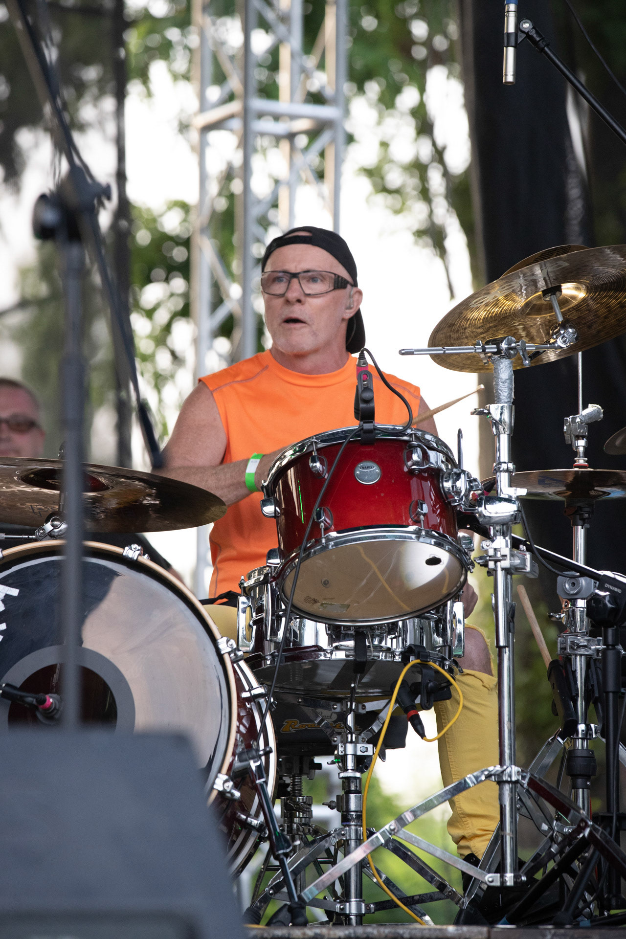 Elektryczne Gitary - koncert Zacieralia w warszawskiej Progresji.Gramy Do Woli - Warszawa, Progresja.n/z Leon Paduch – perkusja,Fot. Andrzej Wasilkiewicz/Reporter