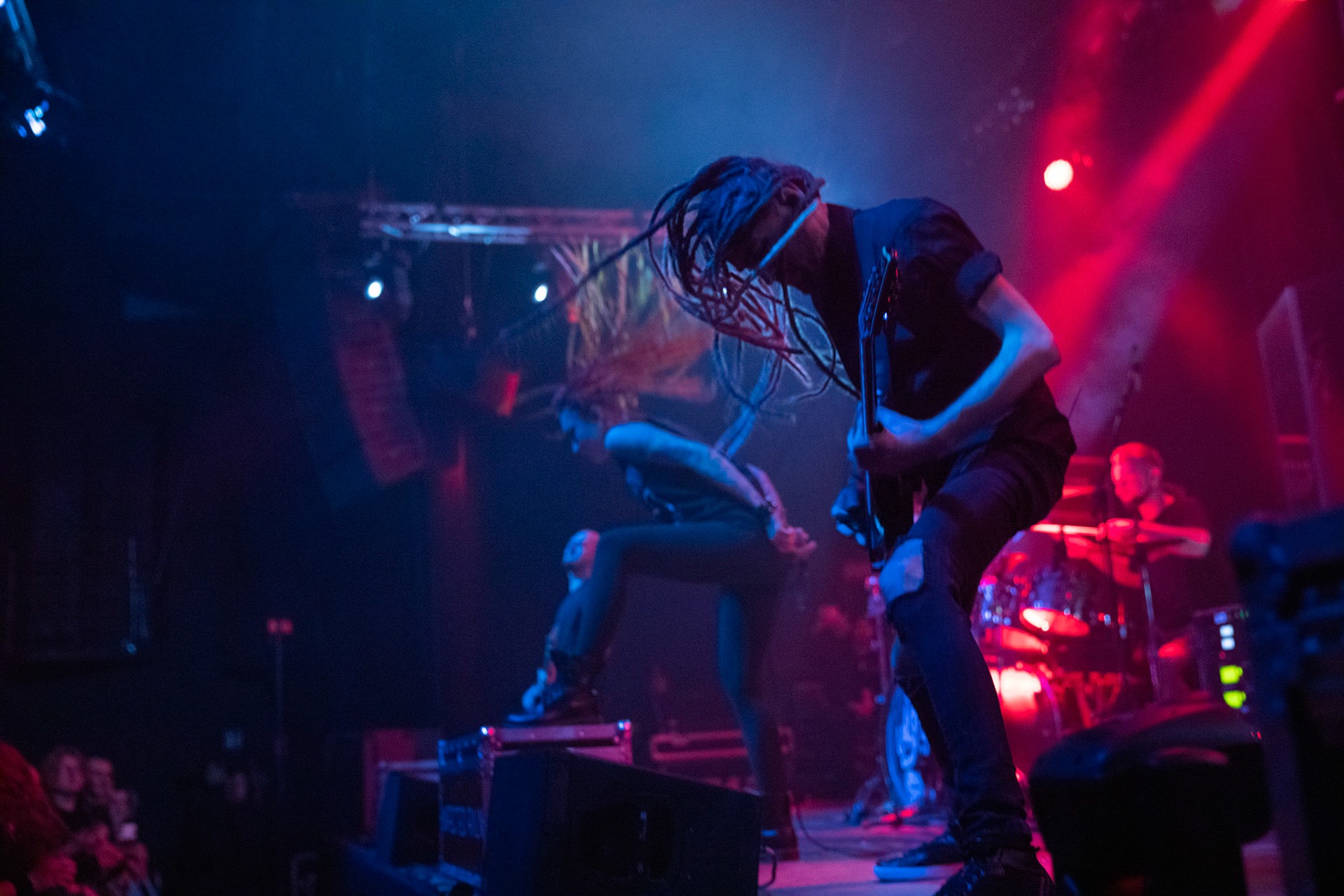 01.03.2019 Infected Rain- koncert warszawska Progresja, Infected Rain Moldovan nu metal, nu metalcore,
Vadim "Vidick" Ozhog - guitars, 
Vladimir Babici - bass, 
Serghei Babici - guitars, 
Eugen Voluta - drums,
Elena "Lena Scissorhands" Cataraga - vocals,