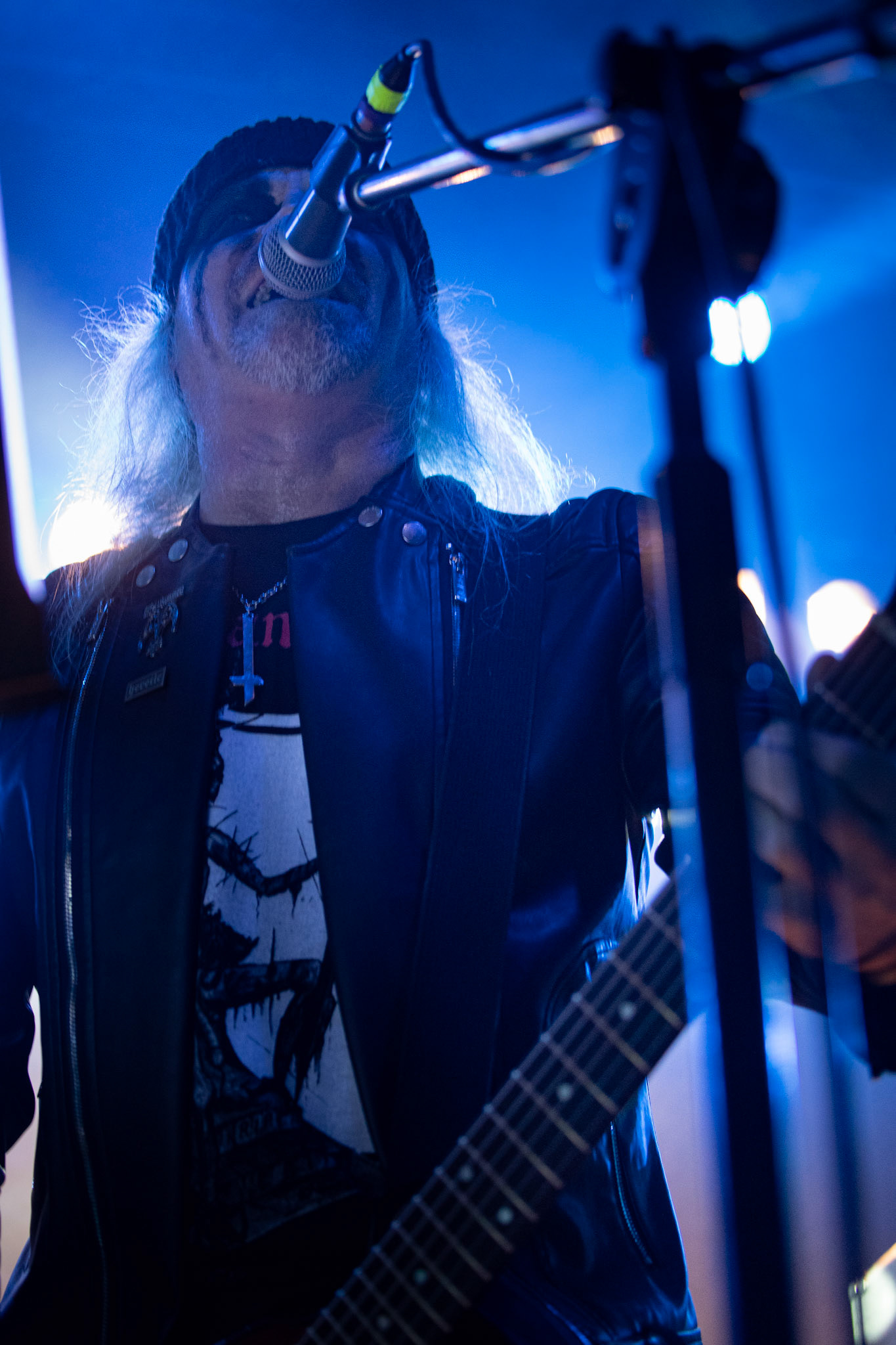 15.12.2019 koncert szwajcarów z Hellhammer: Triumph of Death, Merry Christless 2019, Warszawa Klub Progresja,
zespół Thomasa Gabriela Fishera, black metal, death metal, 
n/z Thomas Gabriel Fisher wokal gitara,
n/z Mia Wallace gitara basowa,
n/z Michael Zech gitara, wokal,
n/z Alessandro Commerio perkusja,
n/z Adam Nergal Darski wokal,
New Aeon Musick, Knock Out Productions
fot. Andrzej Wasilkiewicz/REPORTER