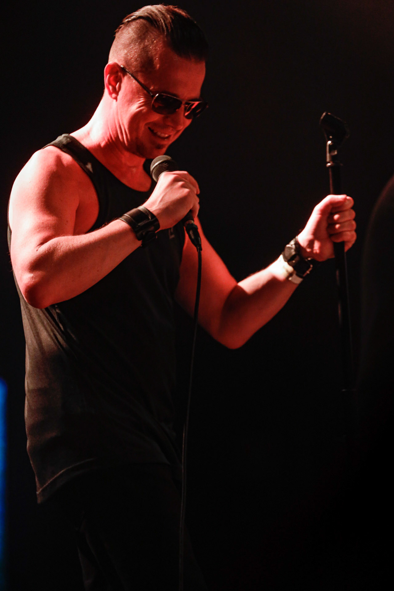 9.08.2022 TENSION CONTROL (Niemcy) - Oldschool EBM - Warszawski koncert w Progresji.  WiniaryBookings,fot. Andrzej Wasilkiewicz/kaziq.com