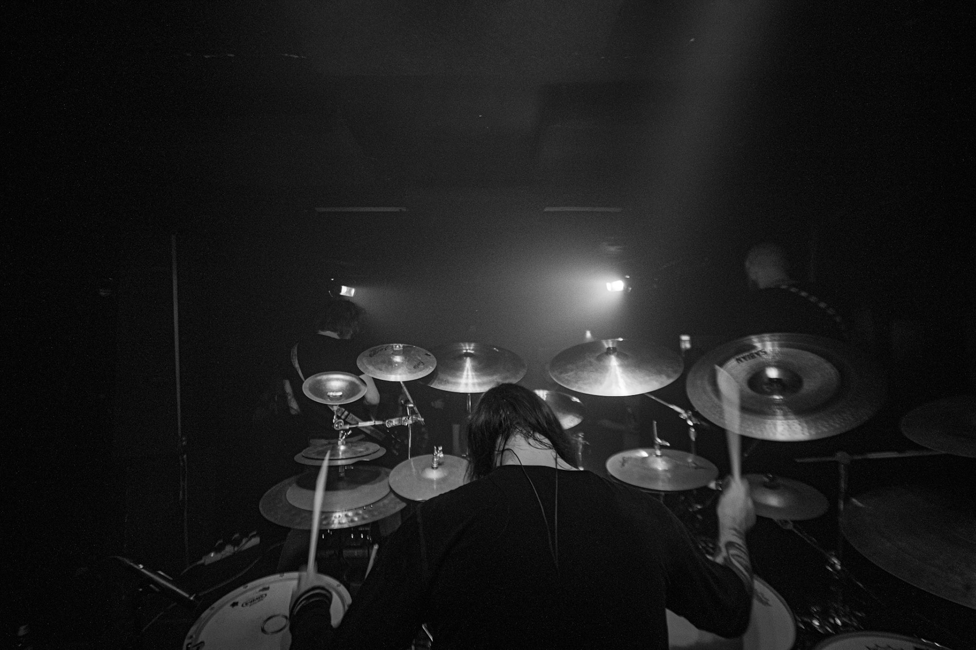 Koncert 4dots - 20.12.2019 Warszawa Klub Pogłos, n/z J.R. Chodkowski drums, Post something, Post something else, fot. Andrzej Wasilkiewicz/REPORTER