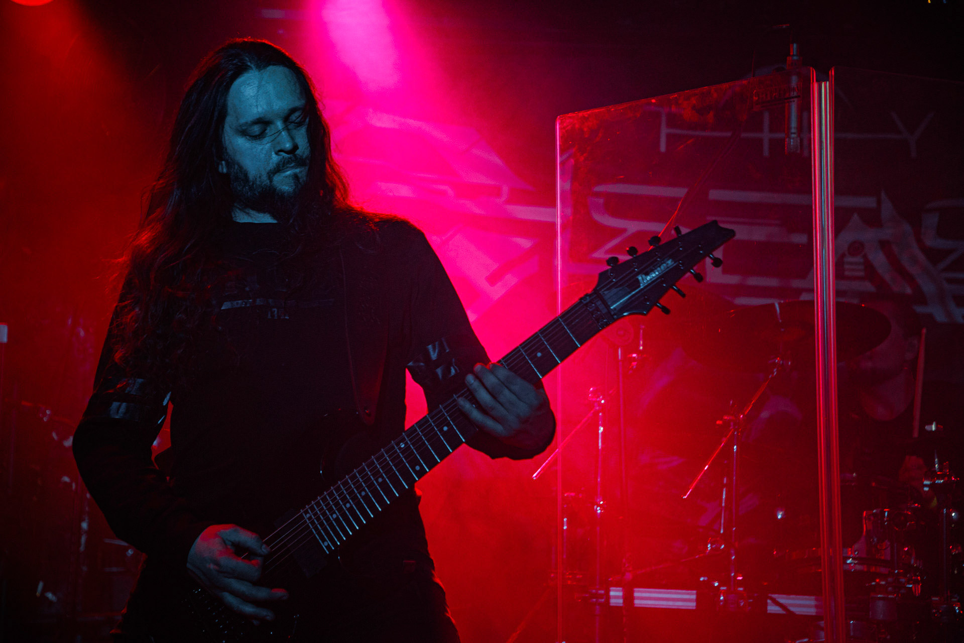 18.03.2022 Thy Disease - INFERNALIS RESURGENTIS - Warszawski koncert zespolu Thy Disease.Black metal, death metal, polski metal. n/z Yanuary – guitar fot. Andrzej Wasilkiewicz/Reporter