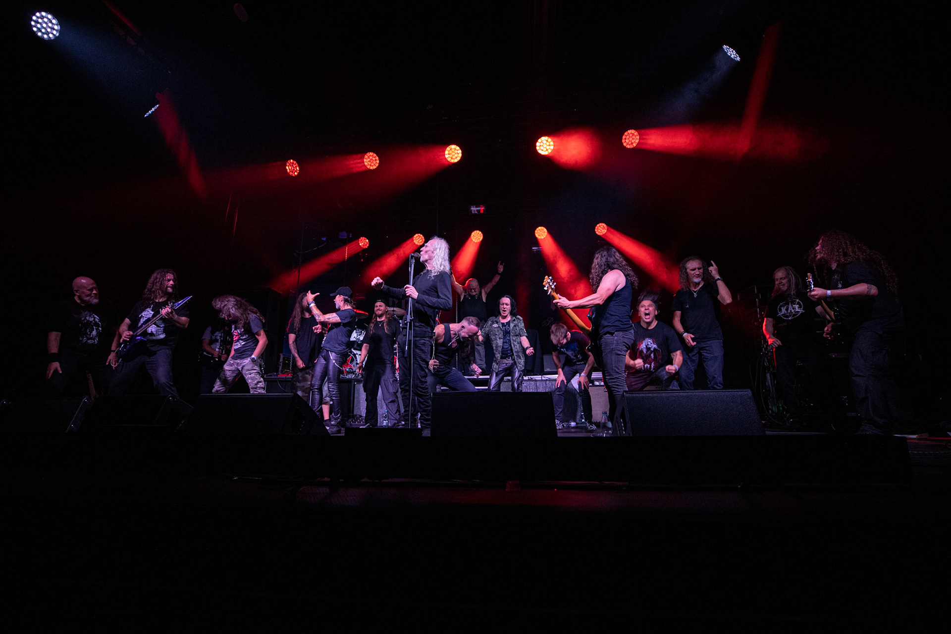 12.09.2021 - KAT i Roman Kostrzewski - koncert "Do zobaczenia w piekle" Wroclaw, Centrum Koncertowe A2.  Roman Kostrzewski – wokalJacek Nowak – perkusjaKrzysztof Pistelok – gitaraJacek Hiro – gitaraMichal Laksa – basGościnnie: Adam „Nergal” Darski (Behemoth)Piotr „Peter” Wiwczarek (Vader),Tomasz „Titus” Pukacki (Acid Drinkers)Adrian „Fred” Frelich (Dragon)Krzysztof „Fazi” Oset (ex-Kat)Piotr „Mancover” Mańkowski (Wolf Spider)Wacław „Vogg” Kiełtyka (Decapitated)Marek „Spider” Pająk (Vader)Jarek „Gronos” Gronowski (Dragon, ex-Kat)Paweł „Baitel” Pasek (Decapitated) Piotr Radecki (ex-Kat &amp; Roman Kostrzewski)fot. Andrzej kaziq Wasilkiewicz