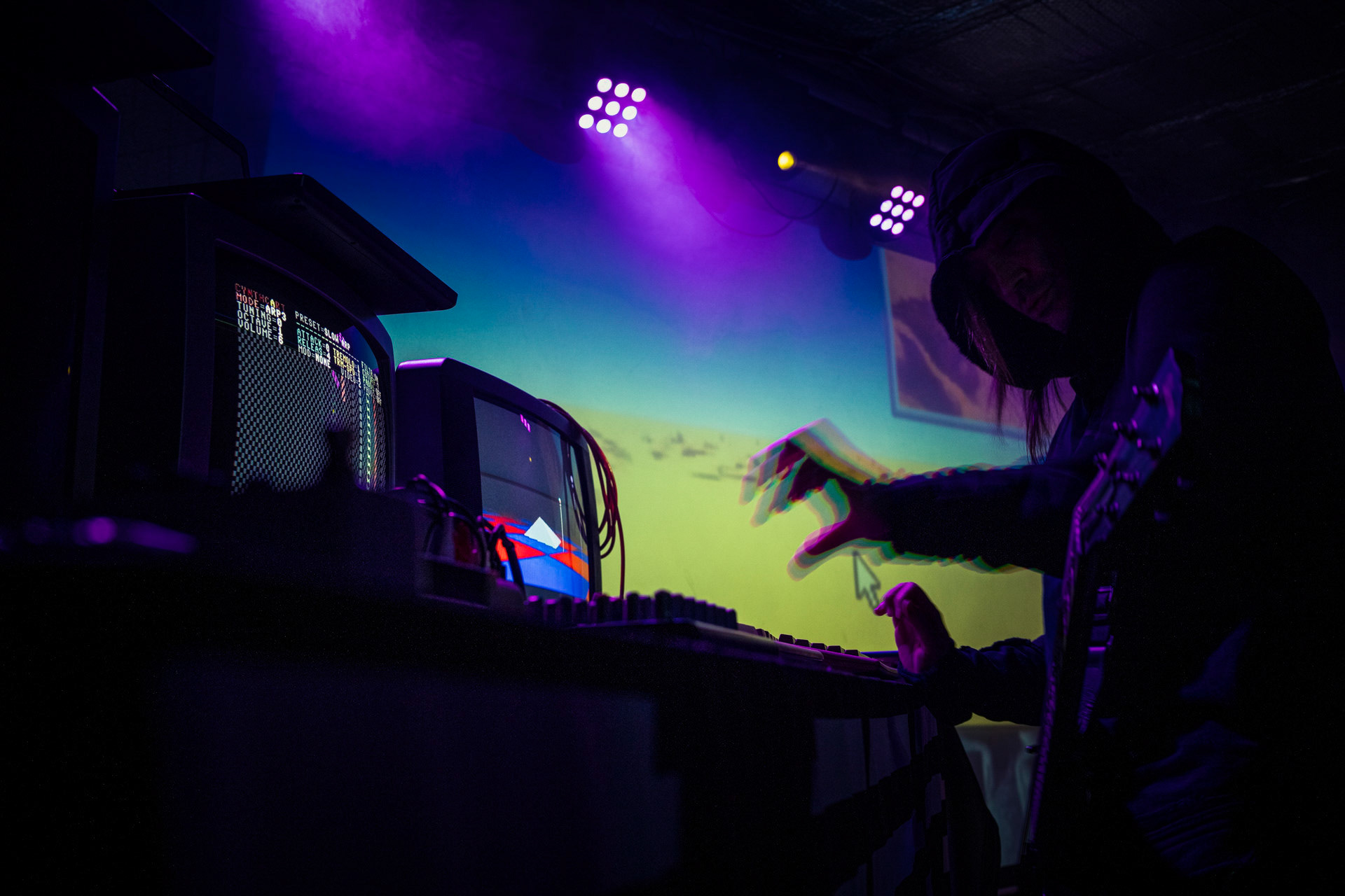 2023.02.24 - Master Boot Record - Rome, Italy band. I am a 486DX-33MHz-64MB processing avant-garde chiptune, synthesized heavy metal &amp; classical symphonic music. Synthesized, Dehumanized.Winiary Bookings, Hydrozagadka, Warszawa. Fot. Andrzej Wasilkiewicz/Reporter