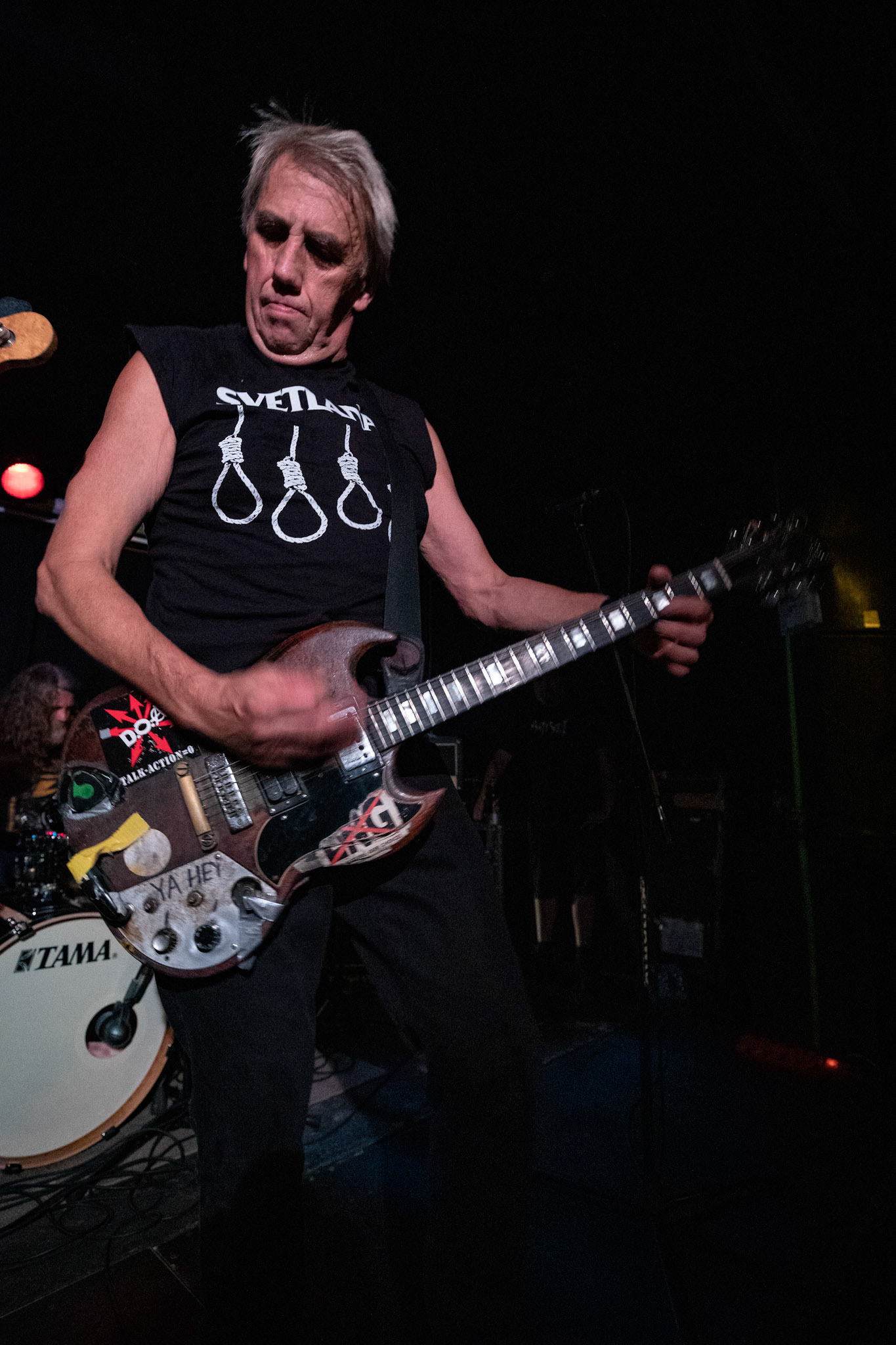 8.08.2019. D.O.A. - kanadyjska legenda punkrocka w warszawskim Pogłosie.
D.O.A. - Kanada, Vancouver, punk rock band, hardcore punk, 
Joe Keithley - vocals, guitar 
Mike Hodsall - bass 
Paddy Duddy - drums 
Produkcja Boredom Booking
fot. Andrzej kaziq Wasilkiewicz/Reporter