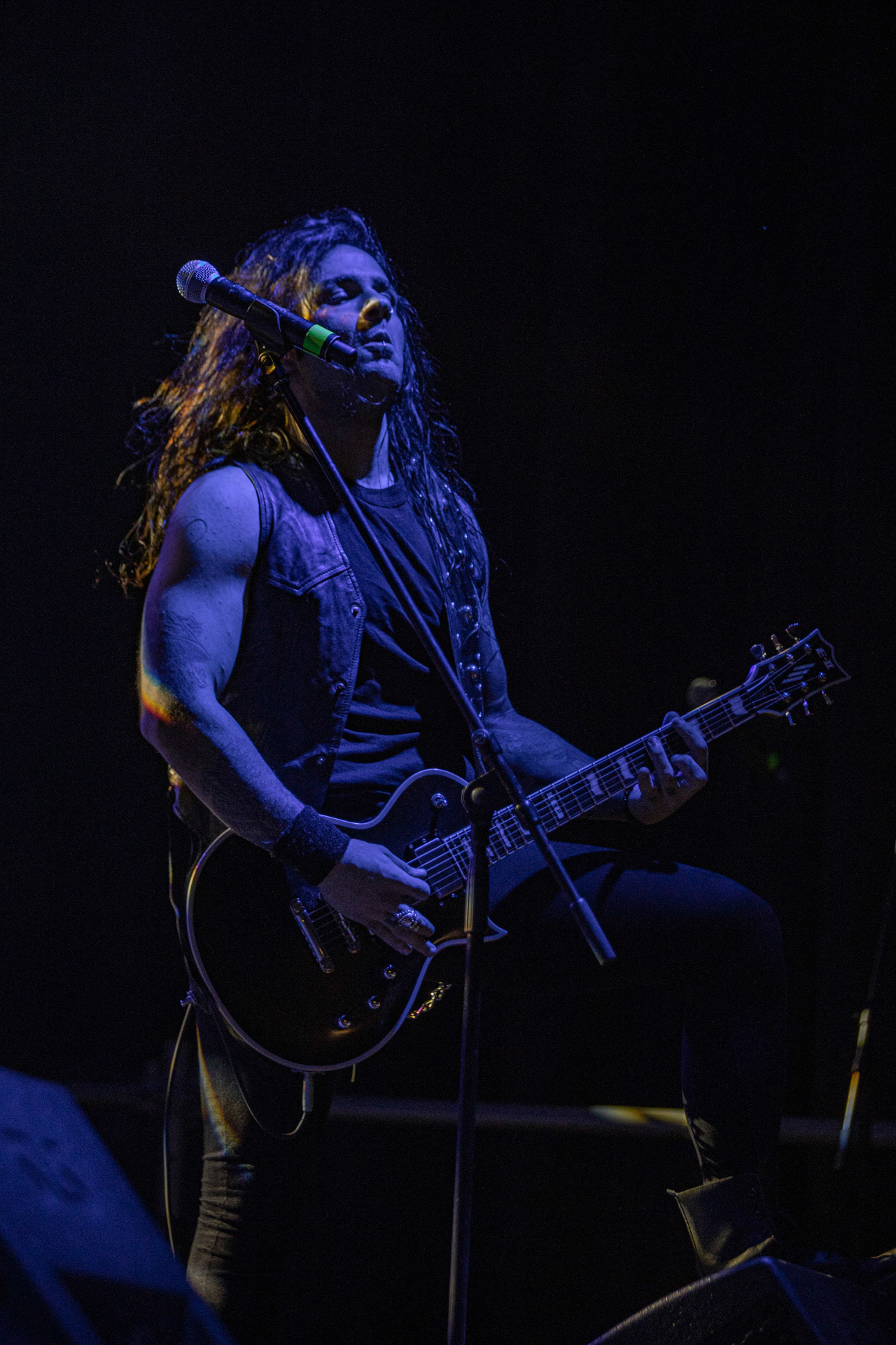 24.09.2021 koncert Rotting Christ, Warszawa, Progresja. N/z  Kostis Foukarakis fot. Andrzej Wasilkiewicz/REPORTER