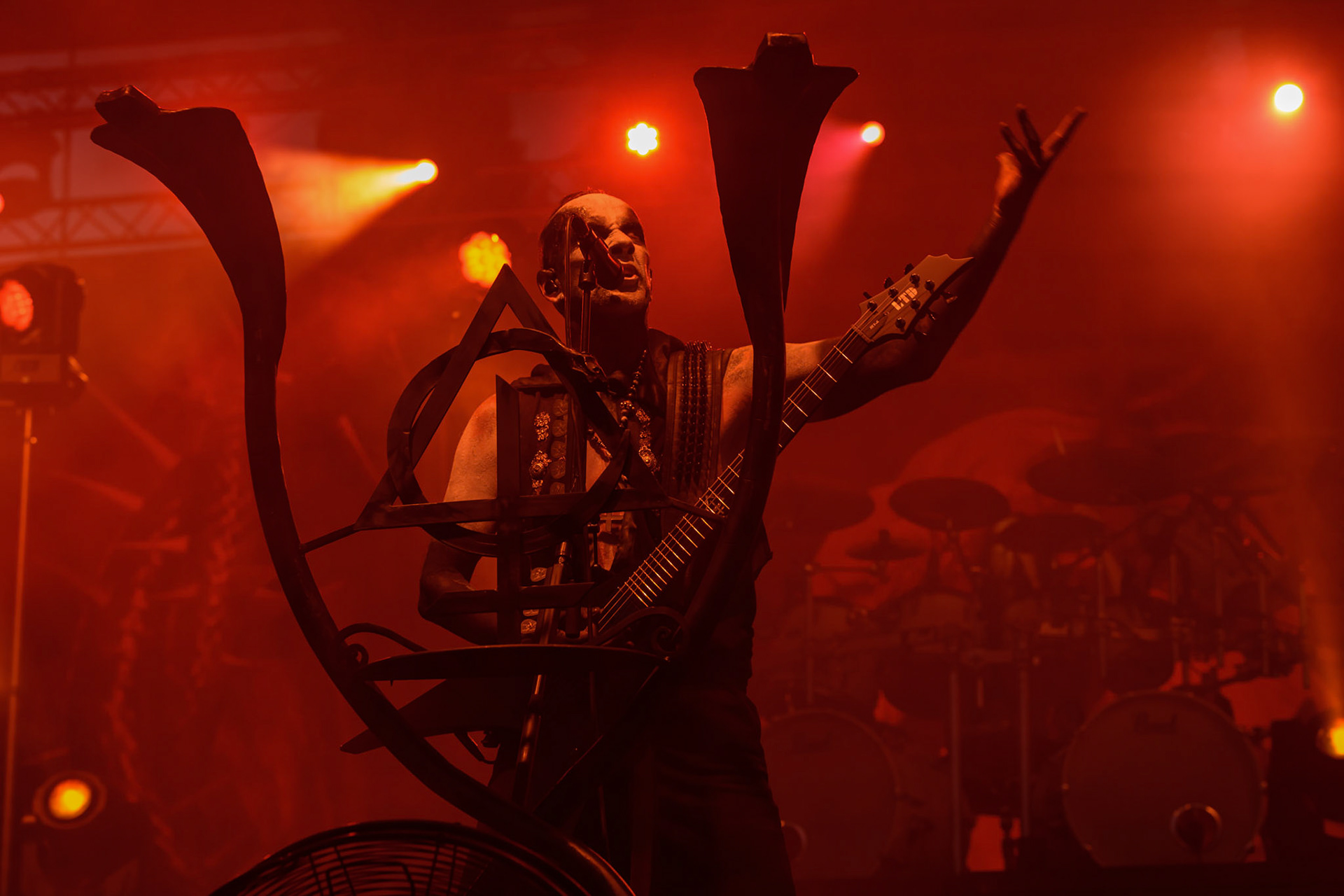 2024.07.21 BEHEMOTH, black metal - Warszawa Letnia Scena Progresji, Knock Out Productions, fot. Andrzej Wasilkiewicz/kaziq.com