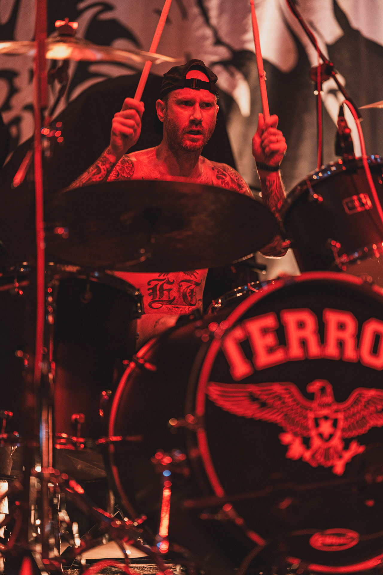 8.08.2023 TERROR - Warszawa klub Progresja,Produkcja Knock Out Productions. fot. Andrzej Wasilkiewicz/kaziq.com