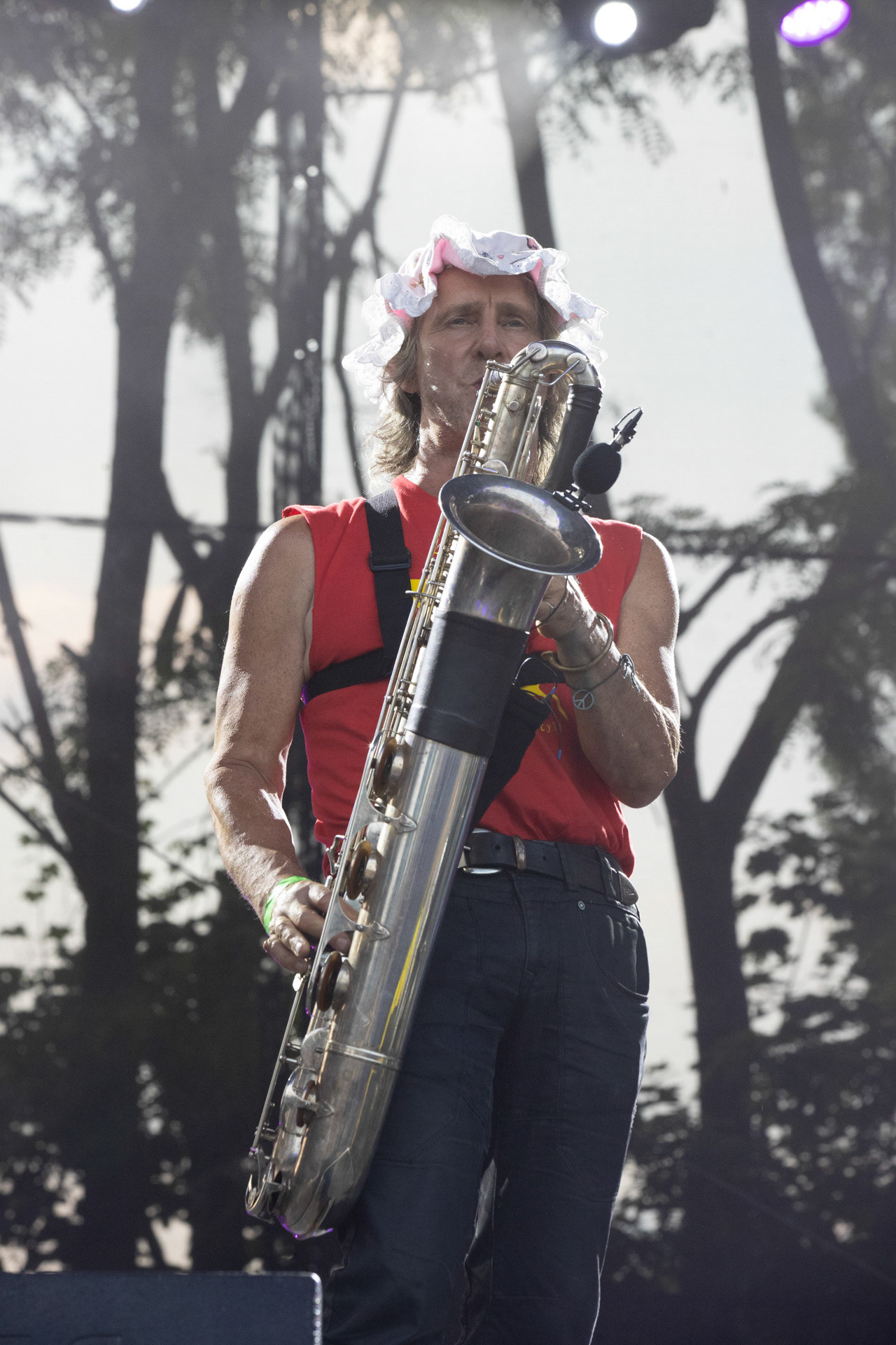 Elektryczne Gitary - koncert Zacieralia w warszawskiej Progresji.Gramy Do Woli - Warszawa, Progresja.Aleksander Korecki – saksofon, flet, instrumenty perkusyjne, Fot. Andrzej Wasilkiewicz/Reporter