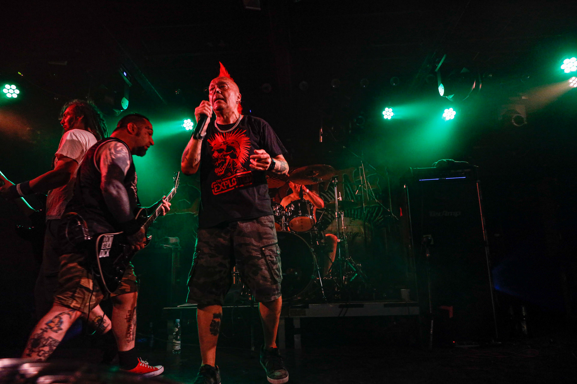 25.08.2022 The Exploited - legenda drugiej fali punk rocka na koncercie w warszawskiej Proximie.Weterani punk rock, hardcore punk, crossover thrash z Edynburga w składzie:Wattie Buchan – wokal, Irish Rob – bas,Willie Buchan – perkusja,Robbie Steedo Davidson - gitara,Produkcja: Noise Annoys Booking Agency and Records, Boredom Booking. fot. Andrzej Wasilkiewicz/Reporter