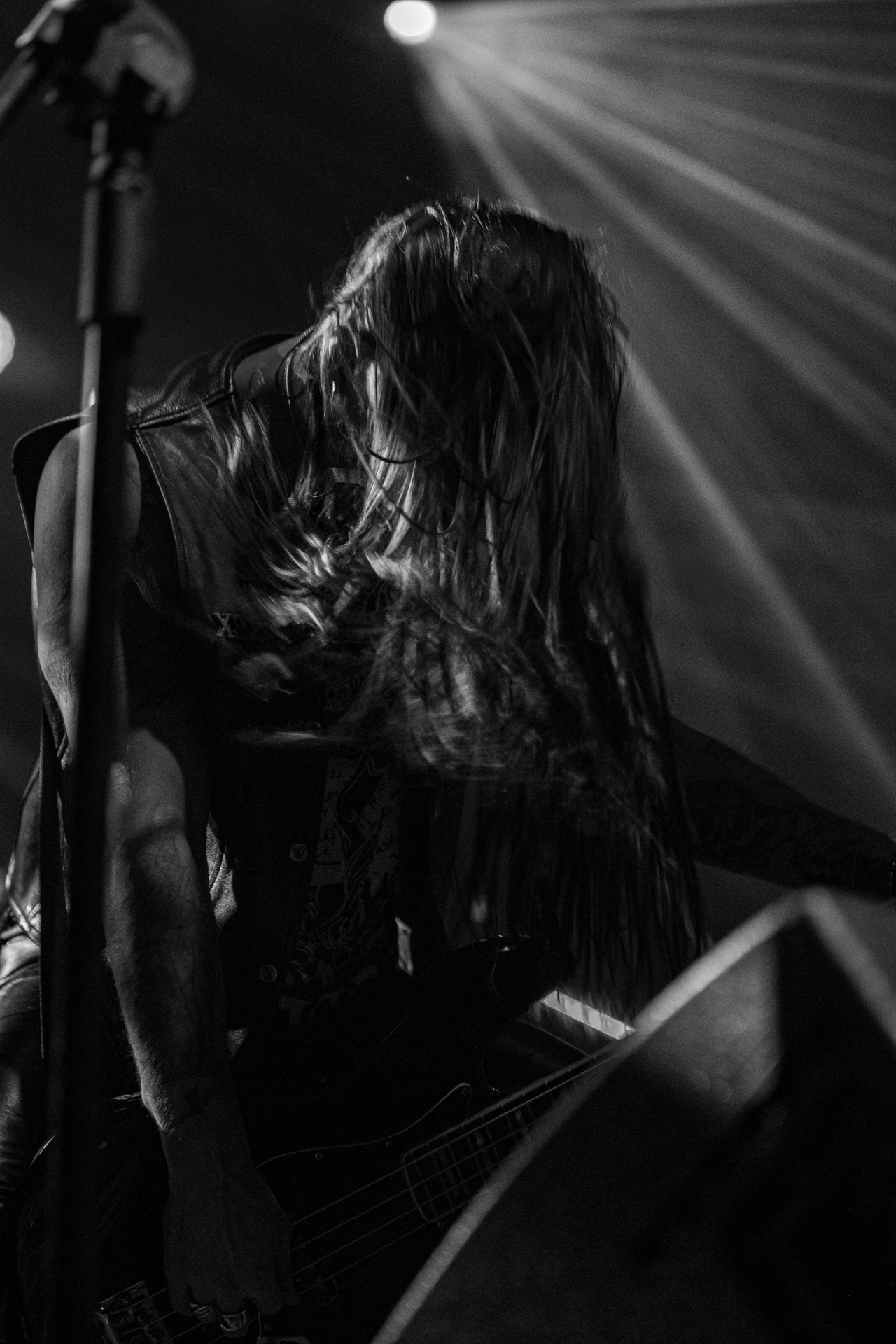 24.09.2021 koncert Rotting Christ, Warszawa, Progresja. N/z Kostas "Spades" Heliotis - gitara basowa, fot. Andrzej Wasilkiewicz/REPORTER