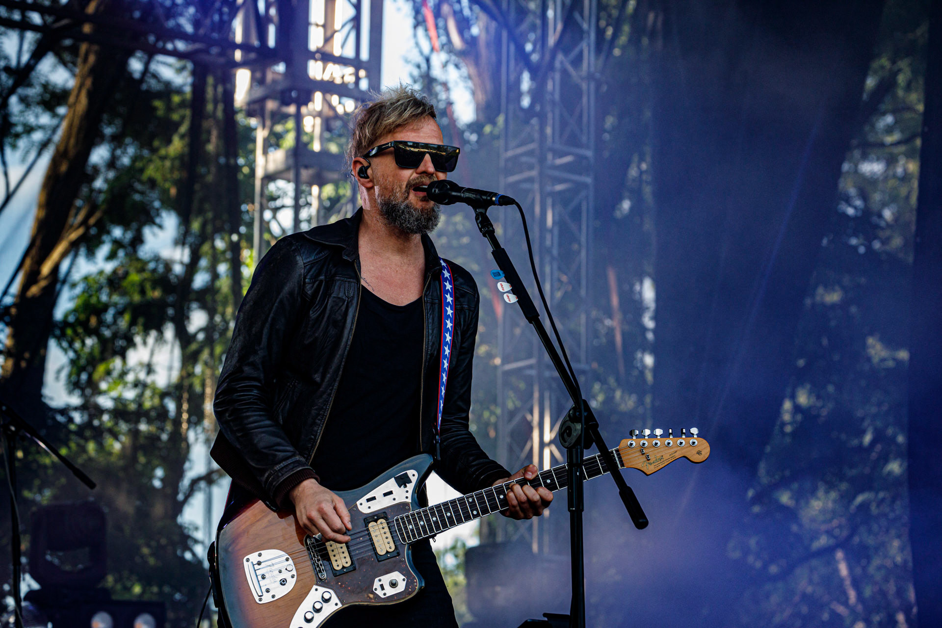 10.07.2022 Organek -  Antyfest Antyradia 2022 - Warszawa, letnia scena klubu Progresja. Tomasz Organek – gitara, wokal,Adam Staszewski – gitara basowa,Robert Markiewicz – perkusja,Tomasz Lewandowski – instrumenty klawiszowe,Rock alternatywny.fot. Andrzej Wasilkiewicz/Reporter