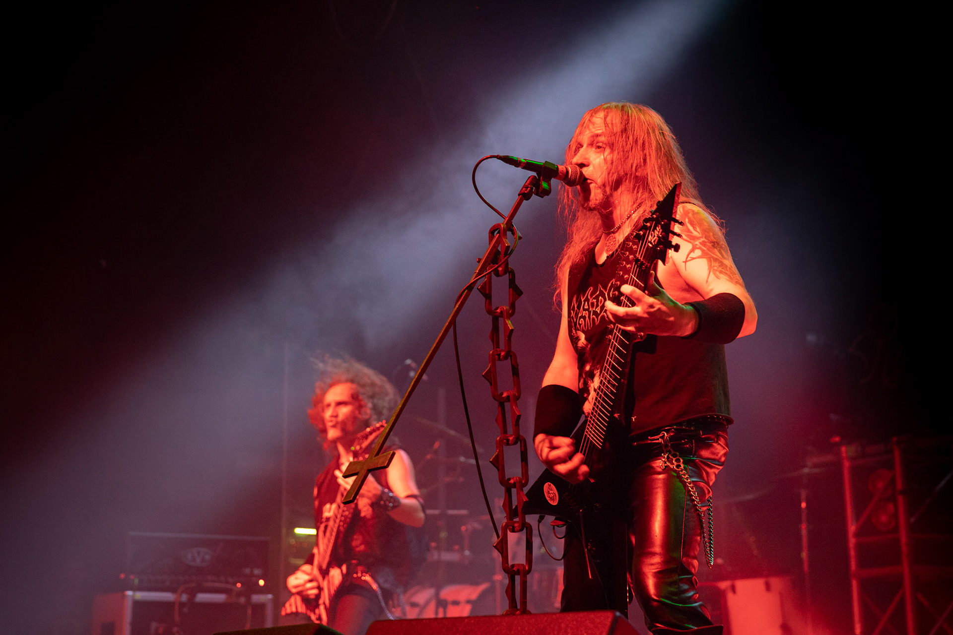 Legendy Metalu Vader - Death Metal - koncert Legendy Metalu w warszawskiej Progresji, 
Peter: Guitar + Vocals
Pajak: Guitar
Hal: Bass
James: Drums
fot. Andrzej kaziq Wasilkiewicz/Reporter