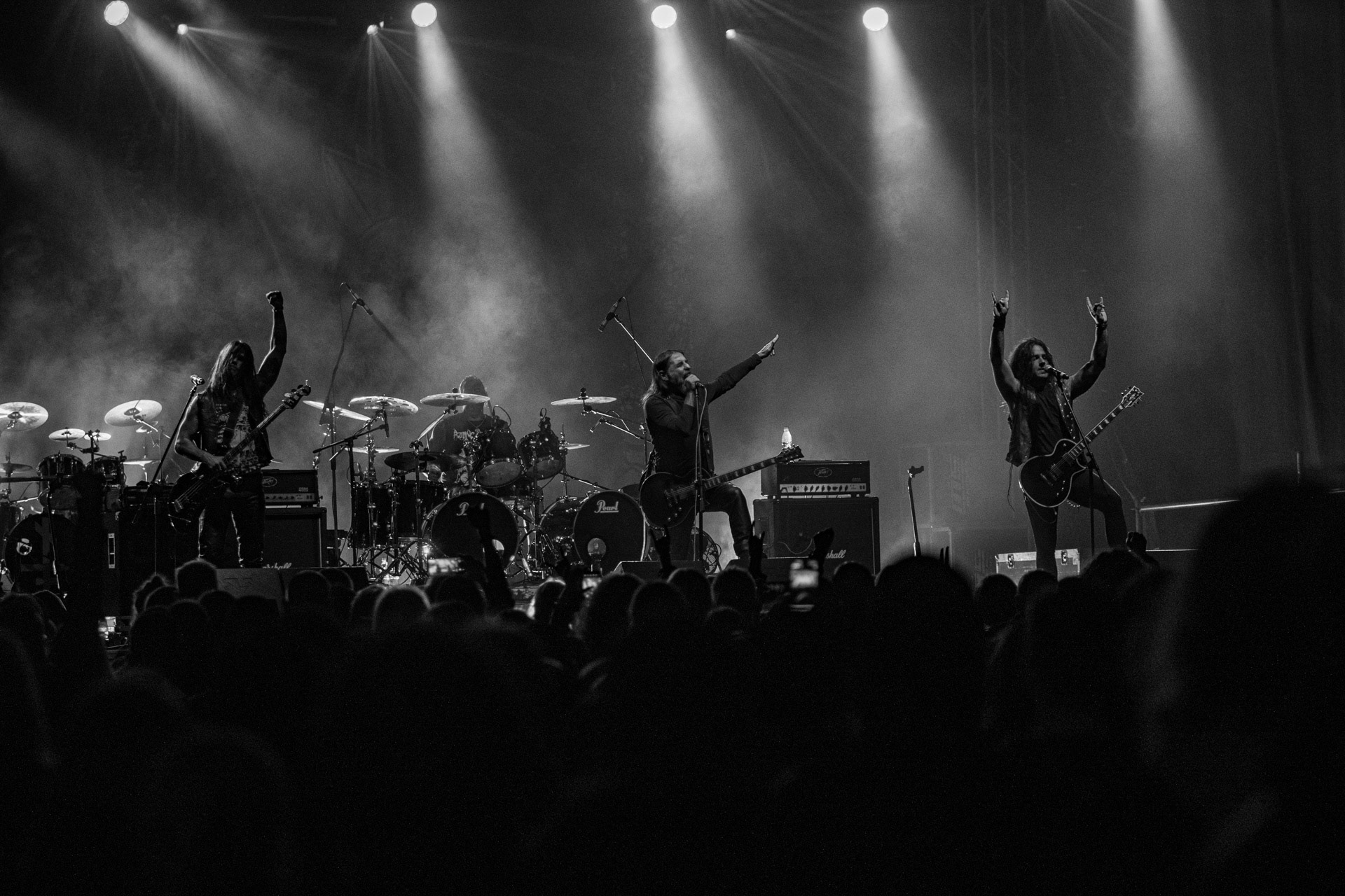 24.09.2021 koncert Rotting Christ, Warszawa, Progresja. N/z Sakis Tolis gitara wokal, N/z Themis Tolis perkusja,  N/z Kostas "Spades" Heliotis gitara basowa, N/z  Kostis Foukarakis gitara, fot. Andrzej Wasilkiewicz/REPORTER