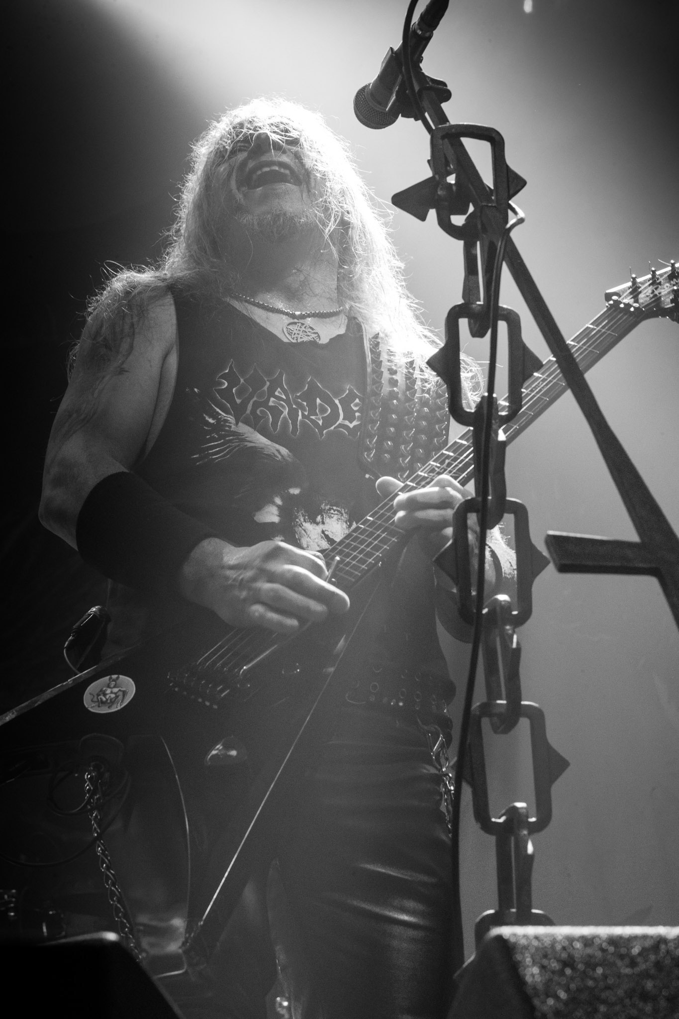 Legendy Metalu Vader - Death Metal - koncert Legendy Metalu w warszawskiej Progresji, 
Peter: Guitar + Vocals
Pajak: Guitar
Hal: Bass
James: Drums
fot. Andrzej kaziq Wasilkiewicz/Reporter