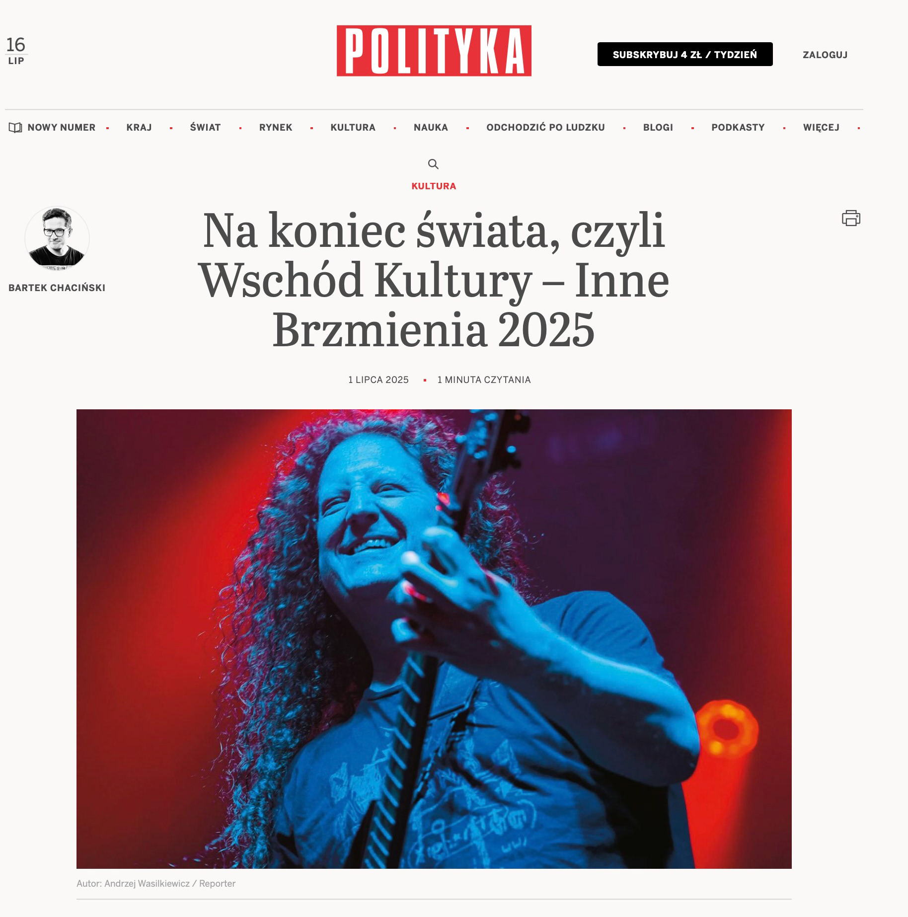 Na koniec świata, czyli Wschód Kultury – Inne Brzmienia 2025 - Voivod