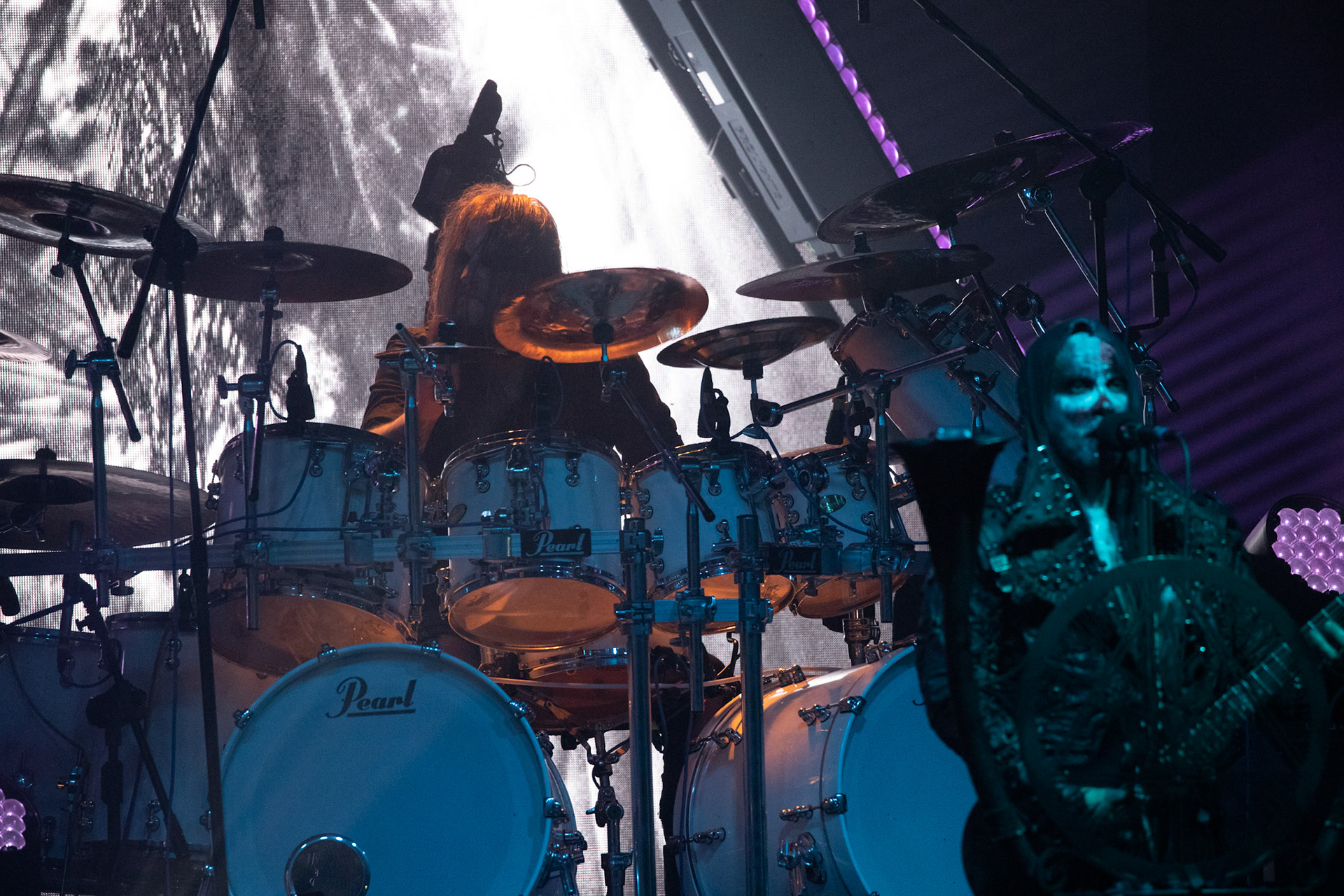 14.12.2018r. Behemoth koncert Merry Christless - Warszawa Progresja, Adam "Nergal" Darski – gitara, wokal prowadzący, 
Zbigniew "Inferno" Promiński – perkusja,
Tomasz "Orion" Wróblewski – gitara basowa, Patryk "Seth" Sztyber – gitara,  fot. Andrzej Wasilkiewicz/Reporter