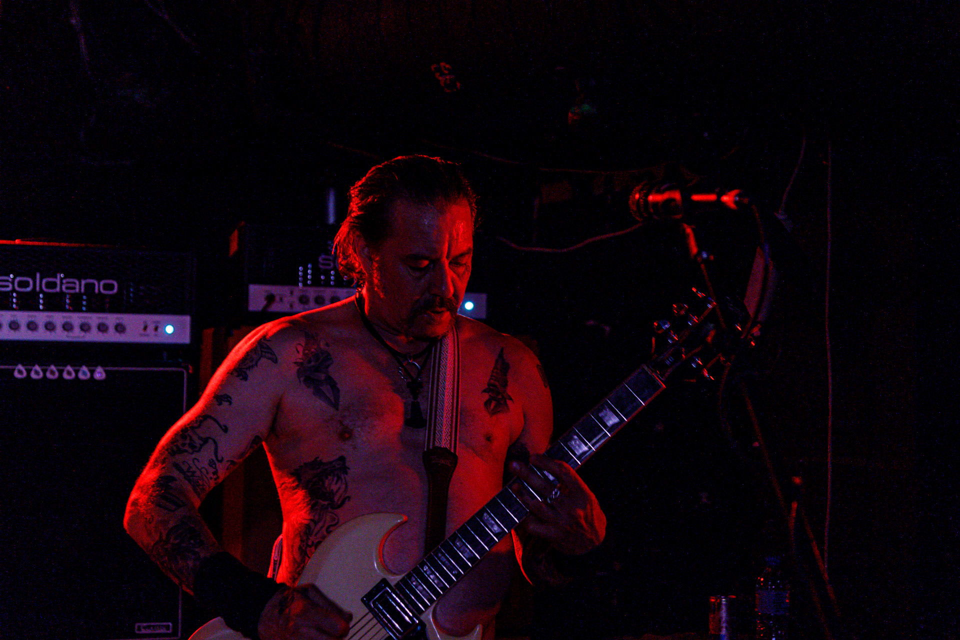 7.07.2022 - HIGH ON FIRE - legenda sceny stoner/doom z Mattem Pikem na czele, koncert w warszawskiej Hydrozagadce.n/z Matt Pike – gitara, wokal,n/z Jeff Matz – gitara basowa,n/z Coady Willis - perkusja,Doom metal, stoner metal, sludge metal, thrash metal.Produkcja WiniaryBookings. fot. Andrzej Wasilkiewicz/Reporter