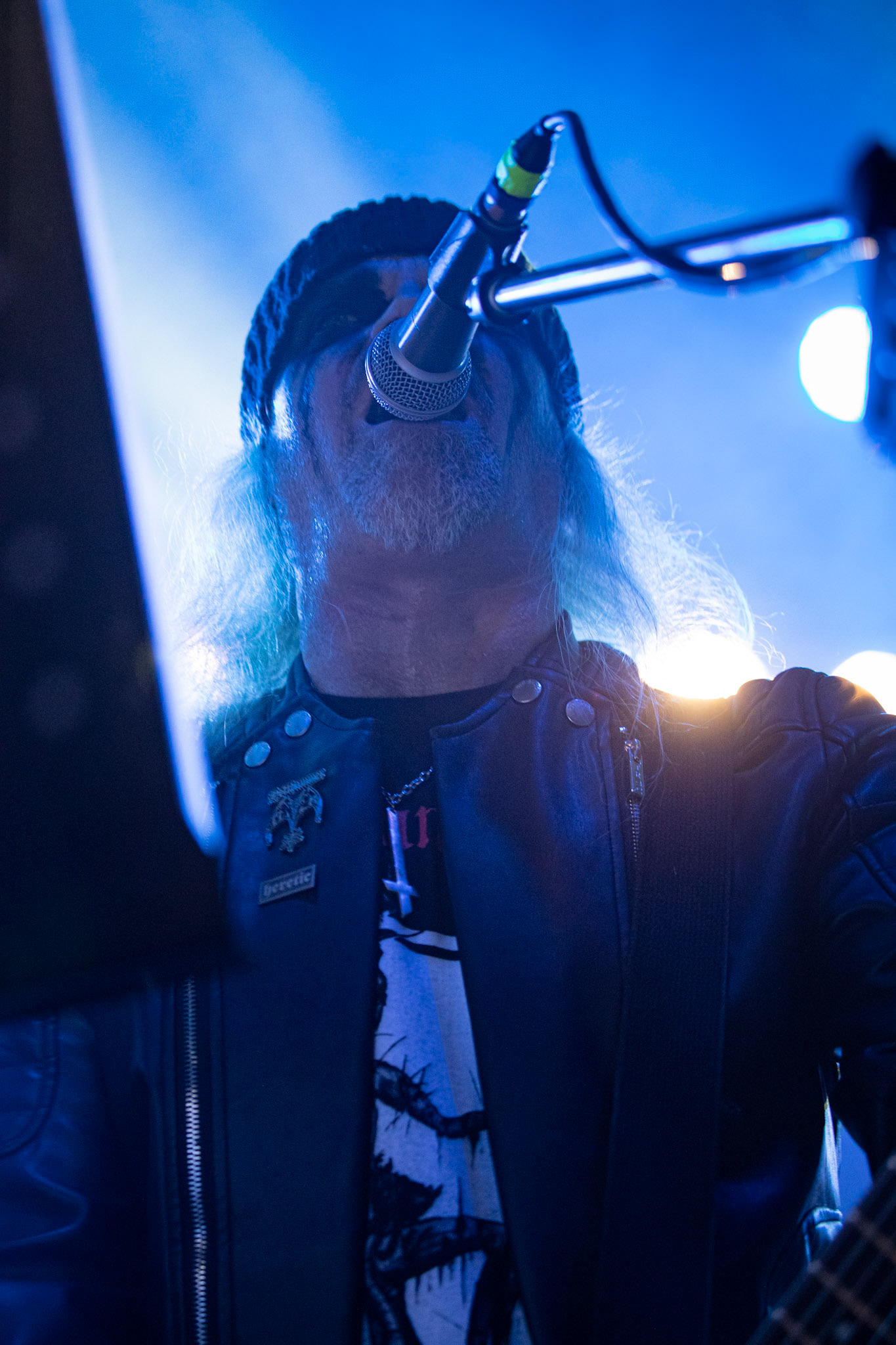 15.12.2019 koncert szwajcarów z Hellhammer: Triumph of Death, Merry Christless 2019, Warszawa Klub Progresja,
zespół Thomasa Gabriela Fishera, black metal, death metal, 
n/z Thomas Gabriel Fisher wokal gitara,
n/z Mia Wallace gitara basowa,
n/z Michael Zech gitara, wokal,
n/z Alessandro Commerio perkusja,
n/z Adam Nergal Darski wokal,
New Aeon Musick, Knock Out Productions
fot. Andrzej Wasilkiewicz/REPORTER