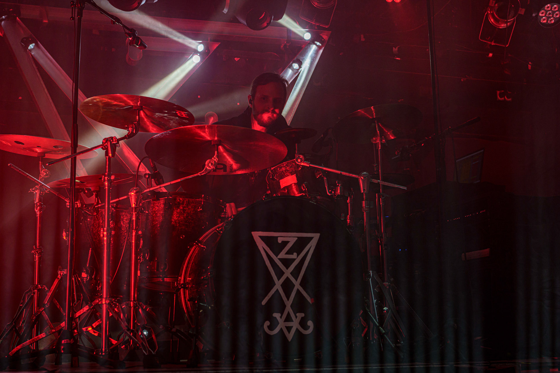 6.12.2022 Zeal &amp; Ardor - Warszawa.Szwajcarski industrial metal, blackgaze, awant-garde, afroamerykanski spirytualizmu z black metalem,n/z Marco Von Allmen - perkusja,Knock Out Productions,Klub Proxima,Fot. Andrzej Wasilkiewicz/Reporter