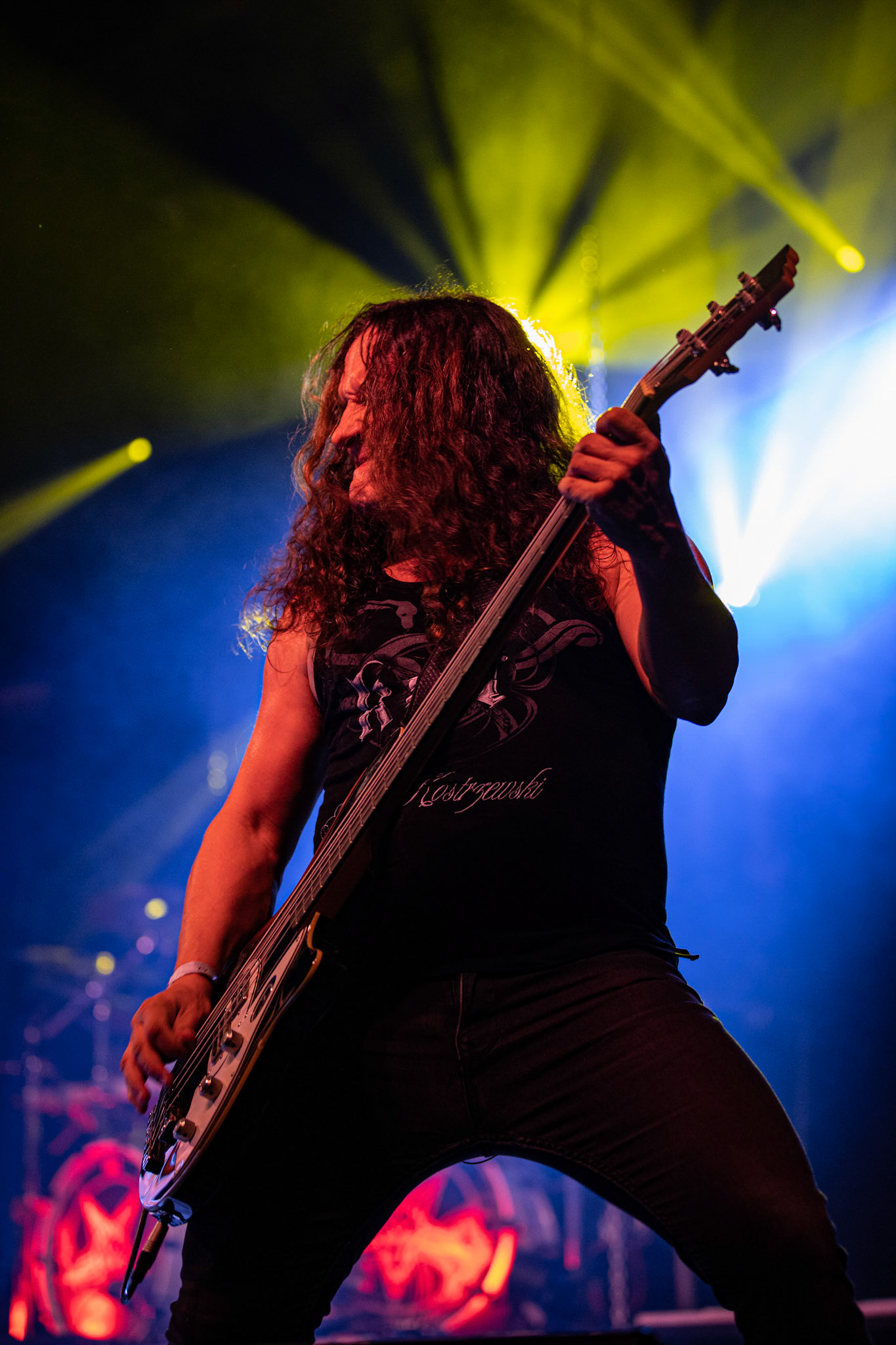 12.09.2021 - KAT i Roman Kostrzewski - koncert "Do zobaczenia w piekle" Wroclaw, Centrum Koncertowe A2.  Michal Laksa – bas,fot. Andrzej kaziq Wasilkiewicz