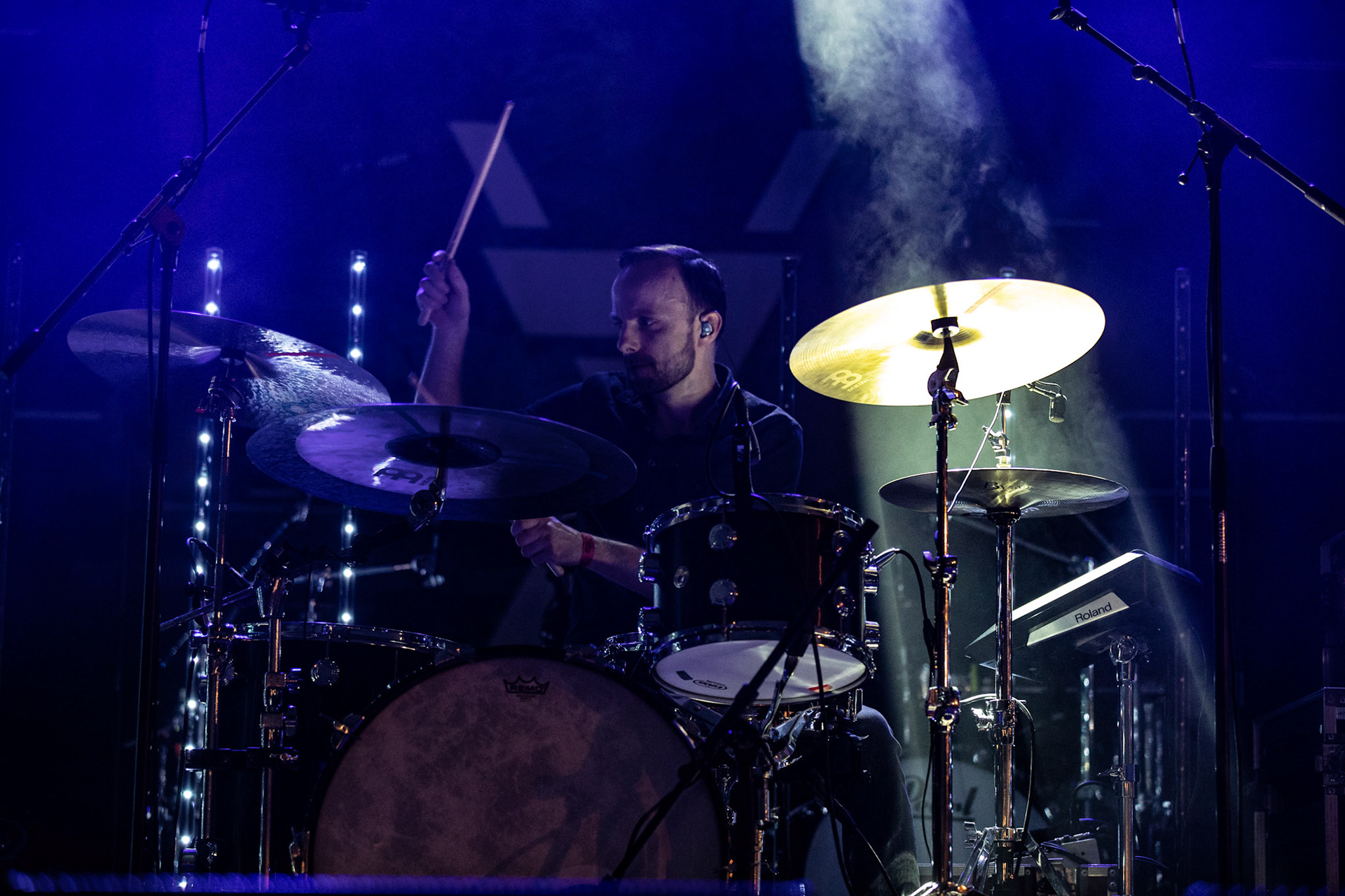 16.09.2021 TIDES FROM NEBULA koncert, Krakow Hype Park,Knock Out Production, Mystic Production,Post-rock, muzyka alternatywna, progresywny rock.n/z Tomasz Stolowski – perkusja,Fot. Andrzej Wasilkiewicz/Reporter