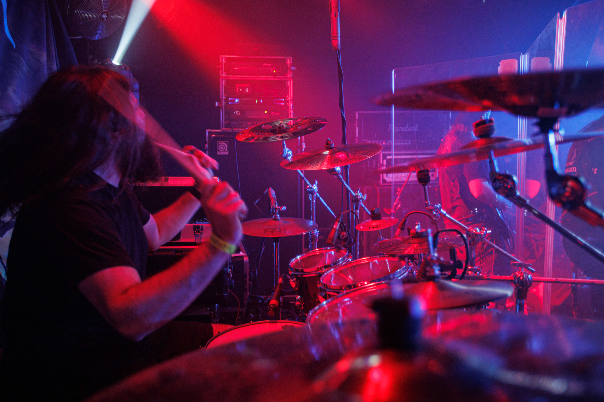 18.03.2022 VIRGIN SNATCH - INFERNALIS RESURGENTIS - Warszawski koncert zespolu VIRGIN SNATCH,thrash metal, death metal,n/z Pawel Pawulon Jaroszewicz - perkusja,fot. Andrzej Wasilkiewicz/Reporter