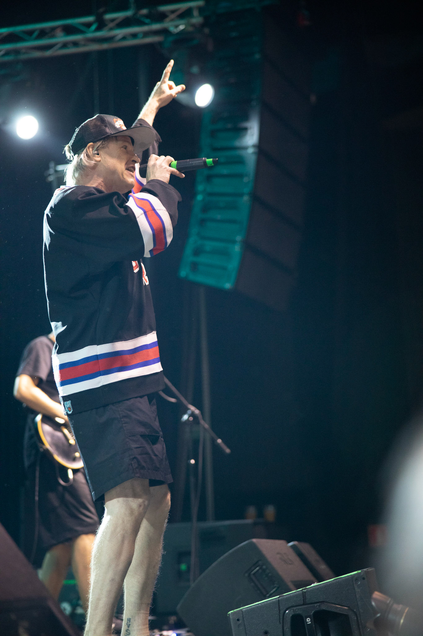 Dog Eat Dog - USA - hardcore, punkrock, rap, metal, hip hop,reggae, soul, funk,
Dave Neabore (bass), 
John Connor (vocals), 
Brandon Finley (drums) 
Roger Hämmerli (guitar)
Bozez (sax & beer)
koncert w Warszawskiej Progresji w ramach trasy 25 lat All Boro Kings zespołu Dog Eat Dog.
fot. Andrzej Wasilkiewicz/Reporter