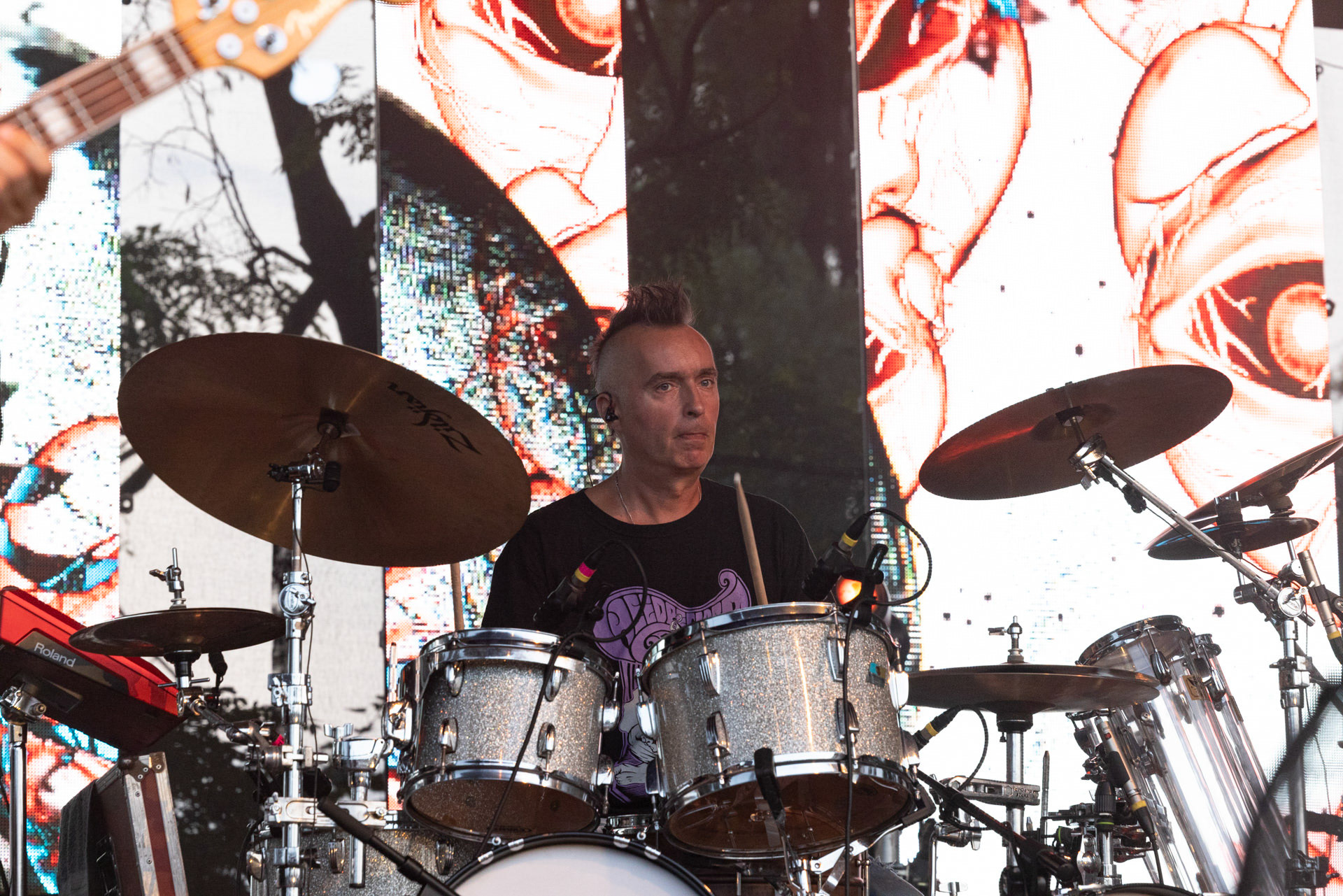 Koncerty Lady Pank w ramach urodzinowej trasy LP40 warszawska Pogresja.Gramy do Woli. Polski Rock, pop, soft rock, polska grupa rockowa z czasów PRL.n/z. Kuba Jabłoński – perkusja Fot. Andrzej kaziq Wasilkiewicz/Reporter