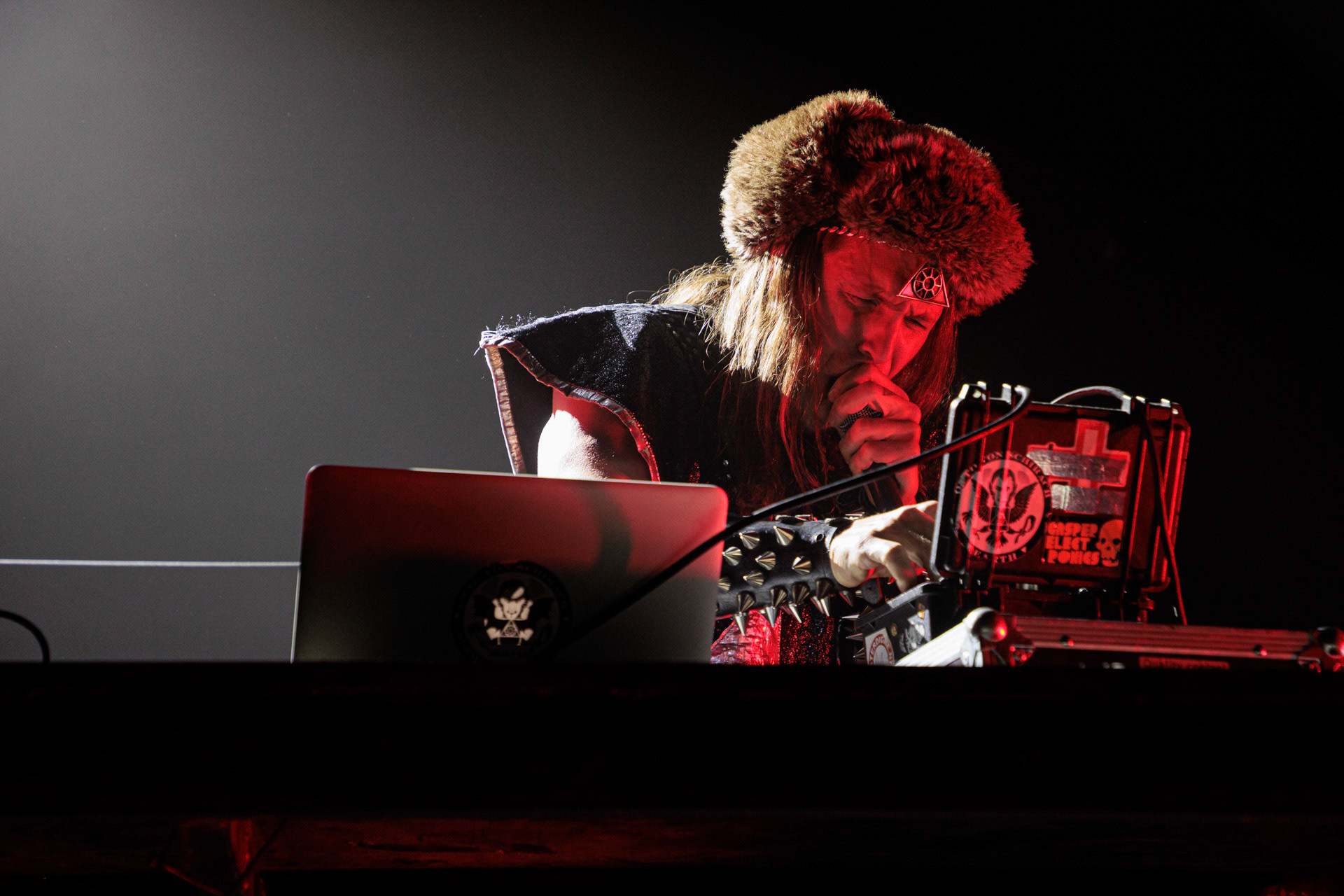 29.04.2022 Otto Von Schirach - nadrealna muzyka elektroniczna z elementami noise, gore grind, hip-hop, death metal. n/z Otto Von Schirach Produkcja Knock Out Productions, klub Progresja.Wytwornia Ipecac,fot. Andrzej Wasilkiewicz/Reporter