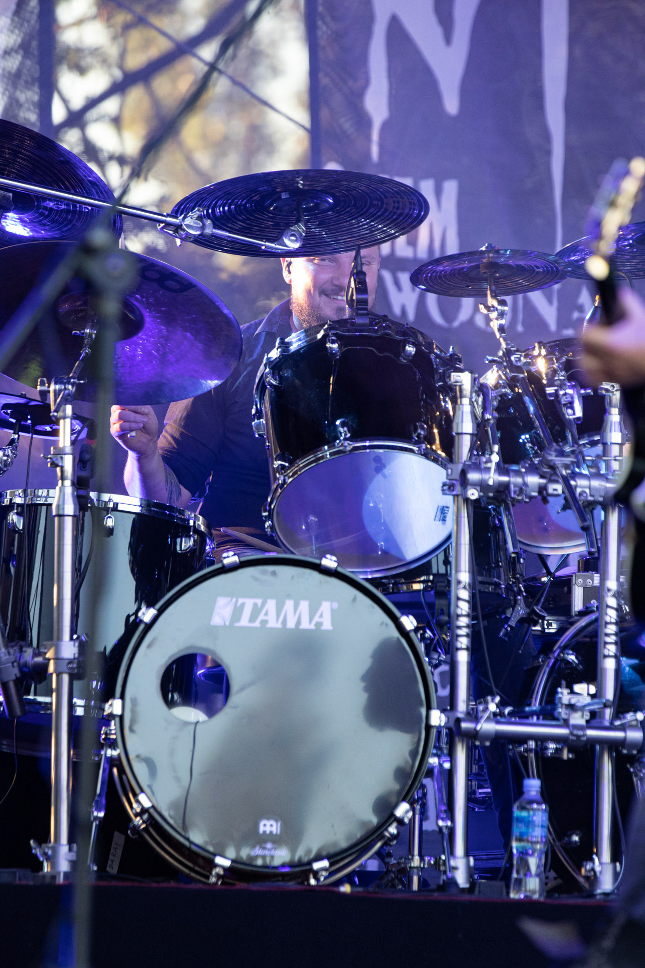 Hunter - postpandemoniczny koncert z okazji XXXV-lecia.Progresja - Gramy do Woli, Warszawa.Dariusz „Daray” Brzozowski – perkusja, Letnia Scena Progresji.fot. Andrzej Wasilkiewicz/Reporter