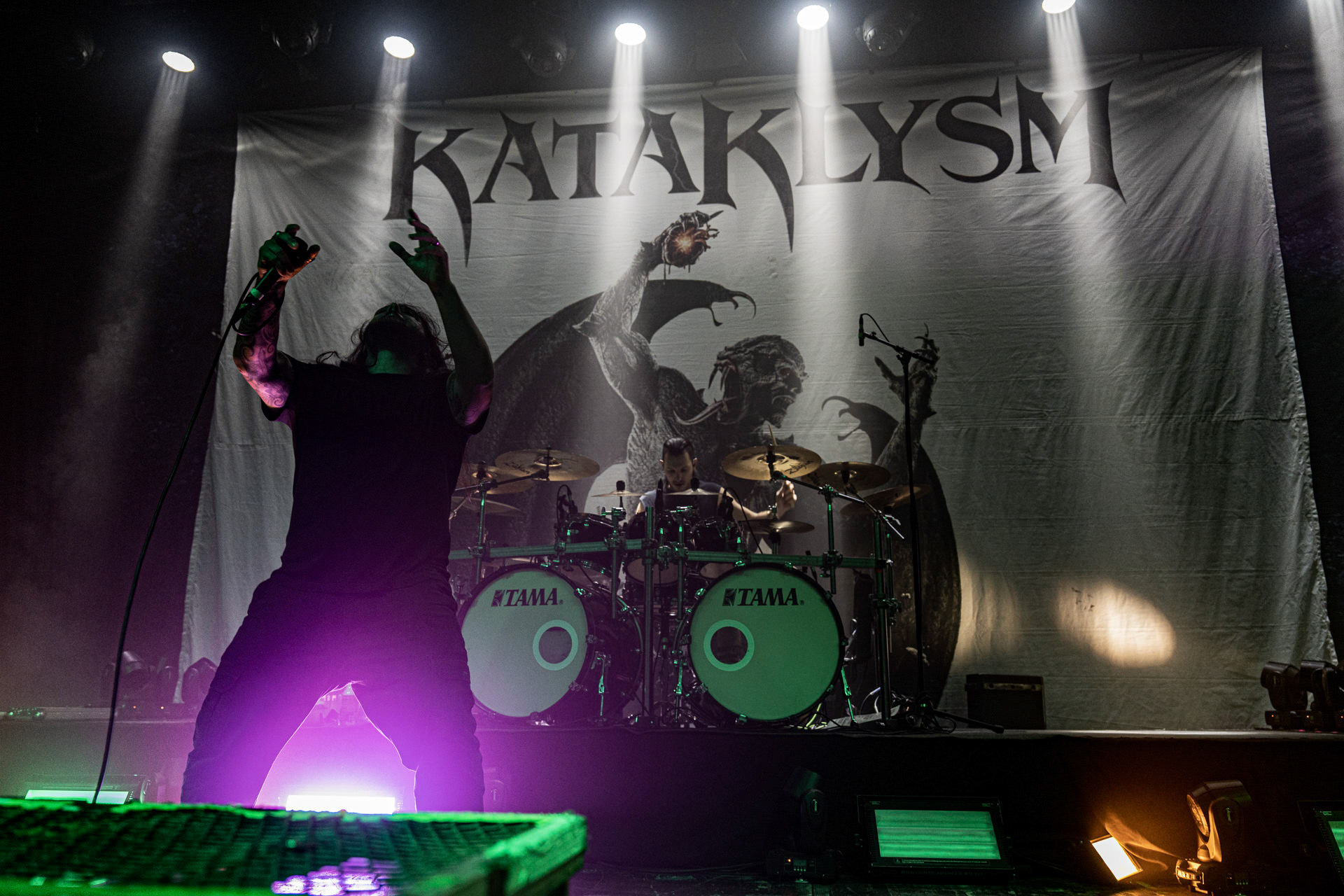 14.04.2023 Kataklysm - kanadyjski melodic death metal. Knock Out Productions, klub Progresja Warszawa. fot. Andrzej Wasilkiewicz/kaziq.com