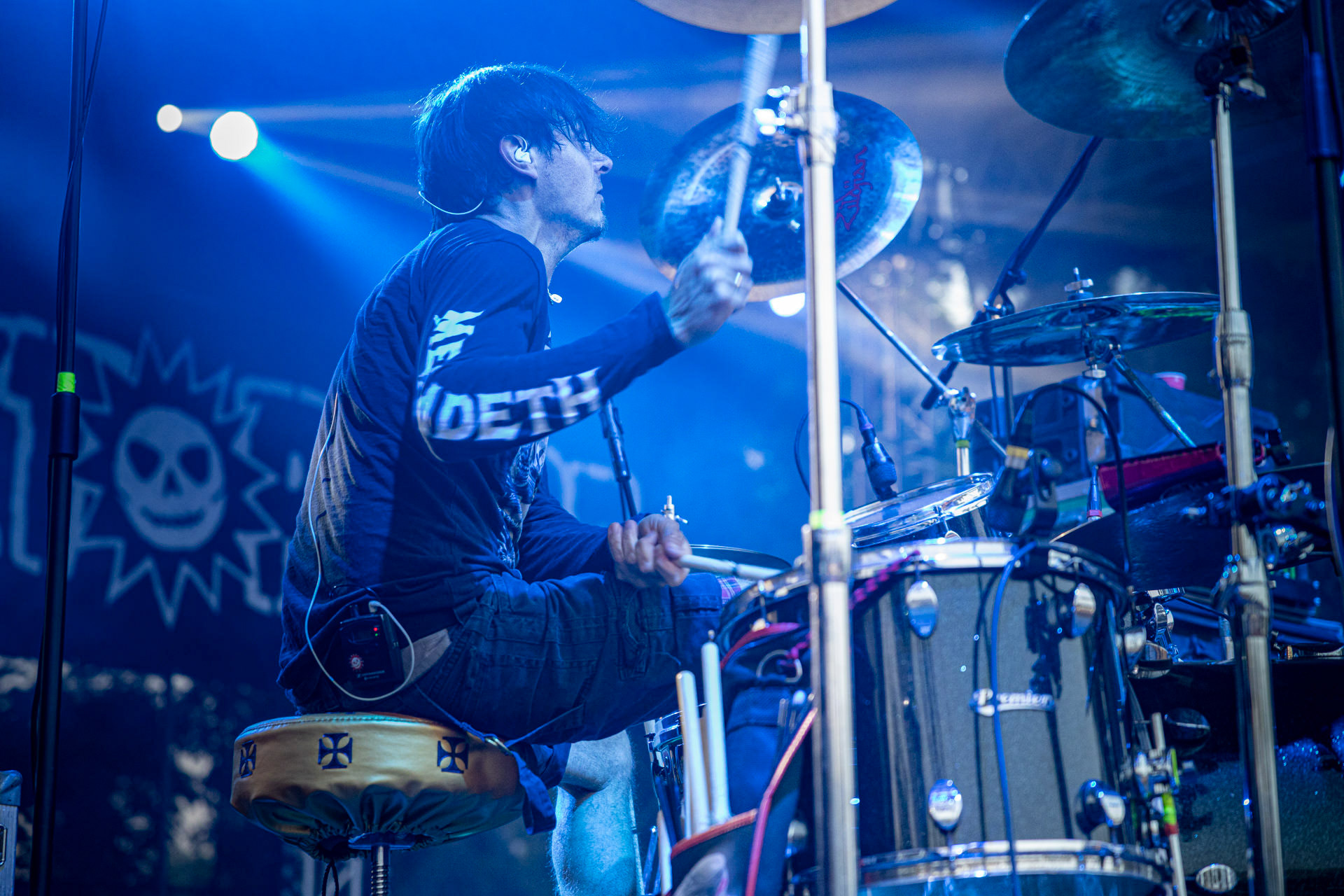 Koncert Luxtorpeda 10 urodziny. Warszawa Progresja.Gramy do Woli.n/z.Tomasz „Krzyżyk” Krzyżaniak – perkusjaFot. Andrzej kaziq Wasilkiewicz/Reporter