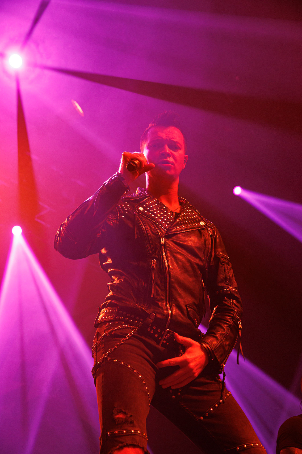 18.12.2021 Nocny Kochanek - Antysylwester Antyradia,18 lat klubu Progresja,Nocny Kochanek - koncert Warszawa,Progresja, Zdrajcy Metalu, klasyczny heavy metal, Alter Ego, Night Mistress.n/z Krzysiek Sokolowski – wokal,Fot. Andrzej Wasilkiewicz/Reporter