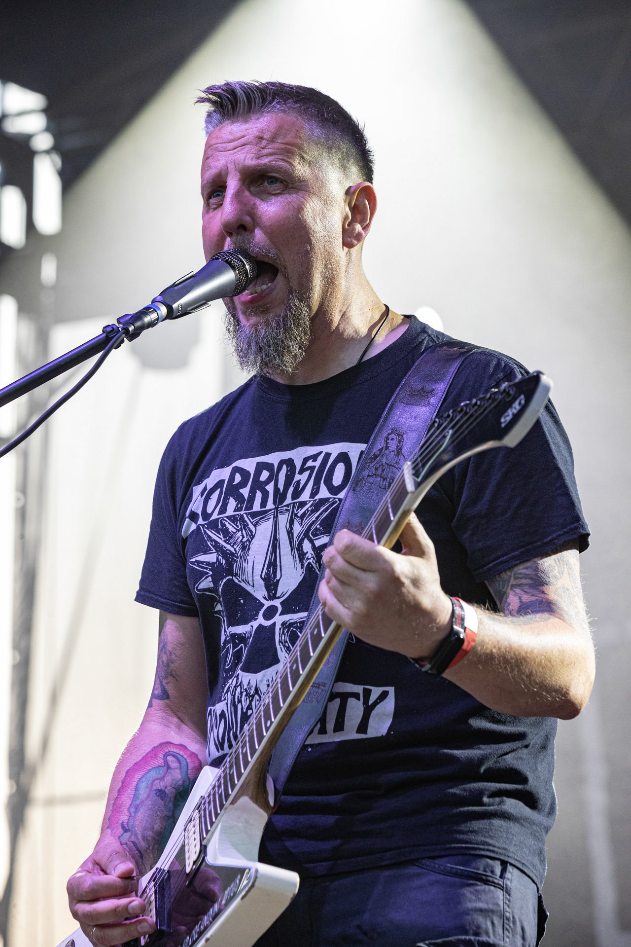 Koncert Luxtorpeda 10 urodziny. Warszawa Progresja.Gramy do Woli.n/z.Robert „Litza” Friedrich – gitara, wokal,Fot. Andrzej kaziq Wasilkiewicz/Reporter