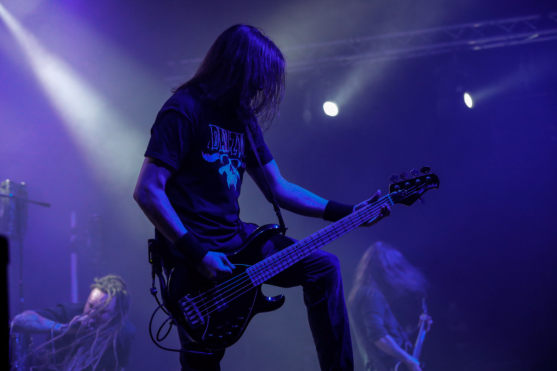 30.11.2018 Knock Out Tour 2018 - Warszawa Progresja - DECAPITATED - techniczny death metal, groove metal,

Wacław „Vogg” Kiełtyka gitara,
Rafał "Rasta" Piotrowski wokal, 
Michał "Młody" Łysejko perkusja,
Hubert Więcek gitara basowa, fot. Andrzej Wasilkiewicz/Reporter