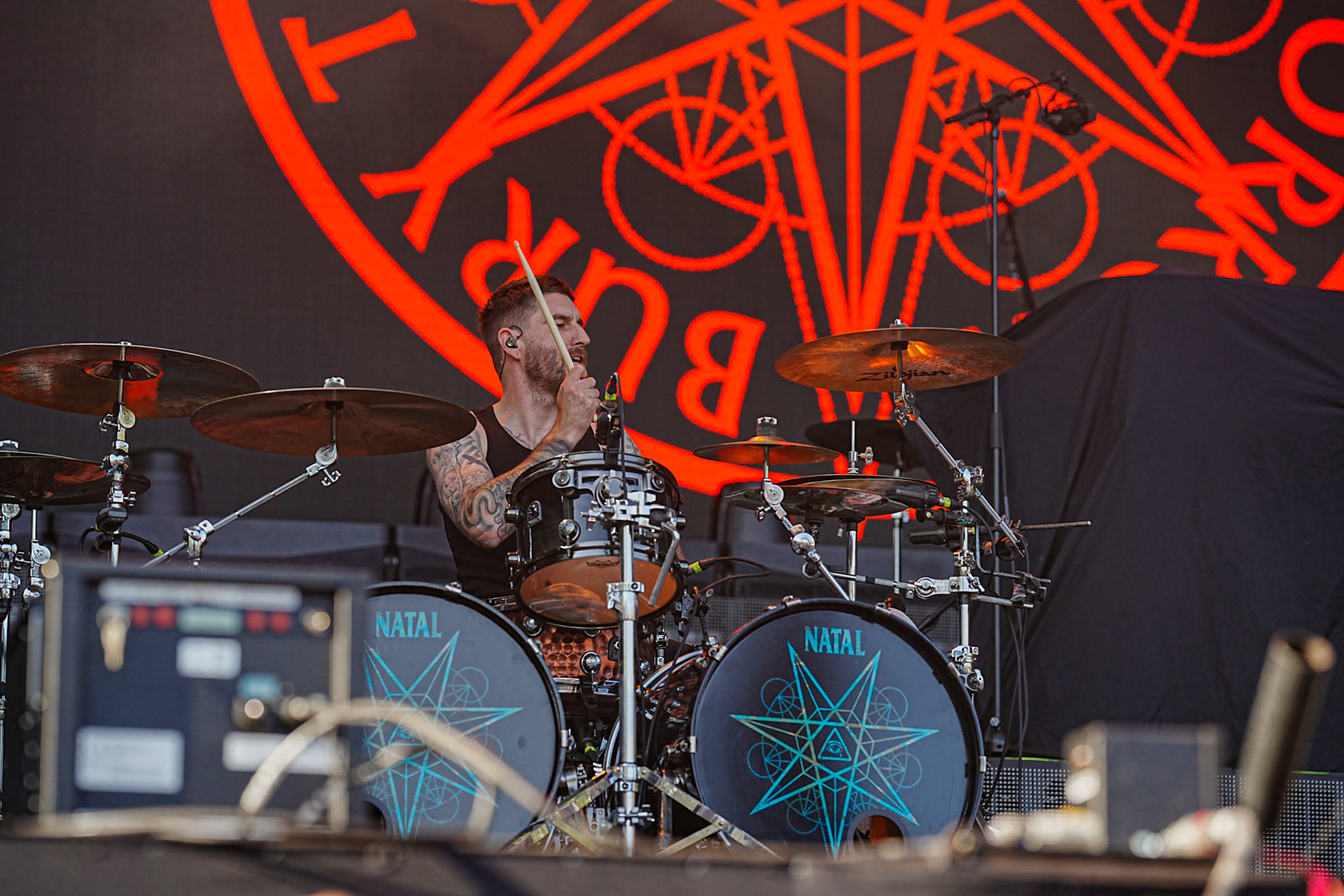 10.06.2023 Bury Tomorrow trzeci dzien festiwaluMystic Festival 2023, Stocznia Gdanska fot. Andrzej Wasilkiewicz/Reporter